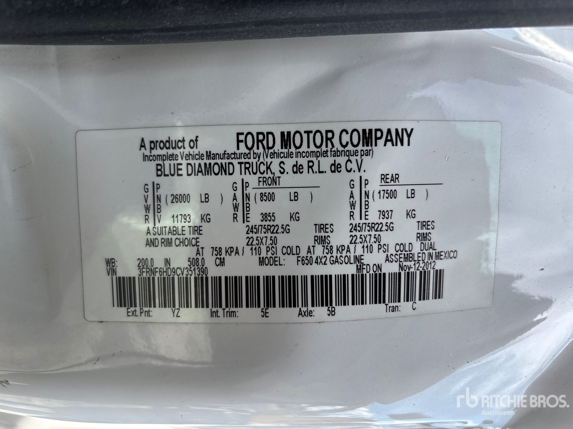 2012 Ford F-650