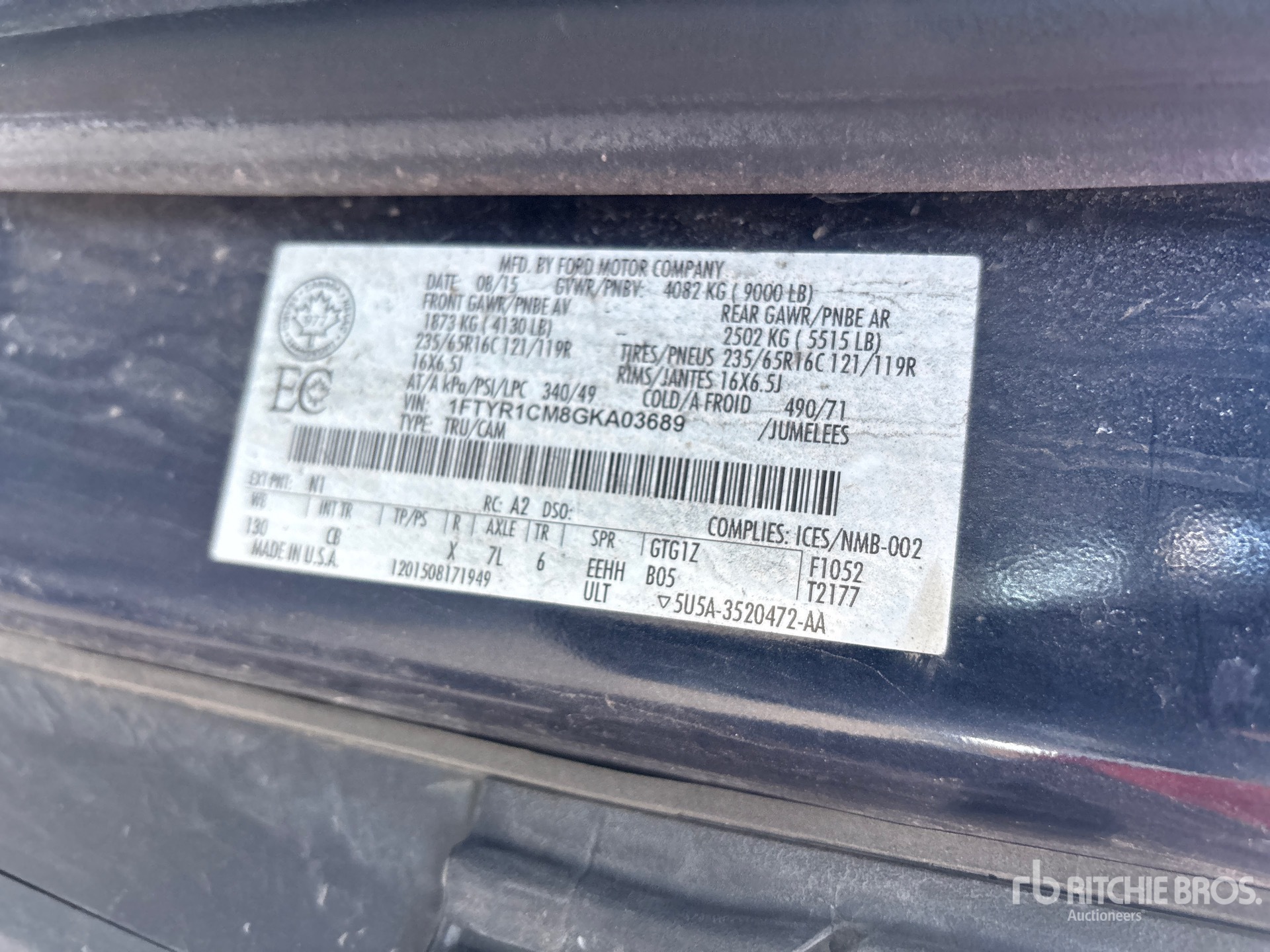 2016 Ford TRANSIT 250