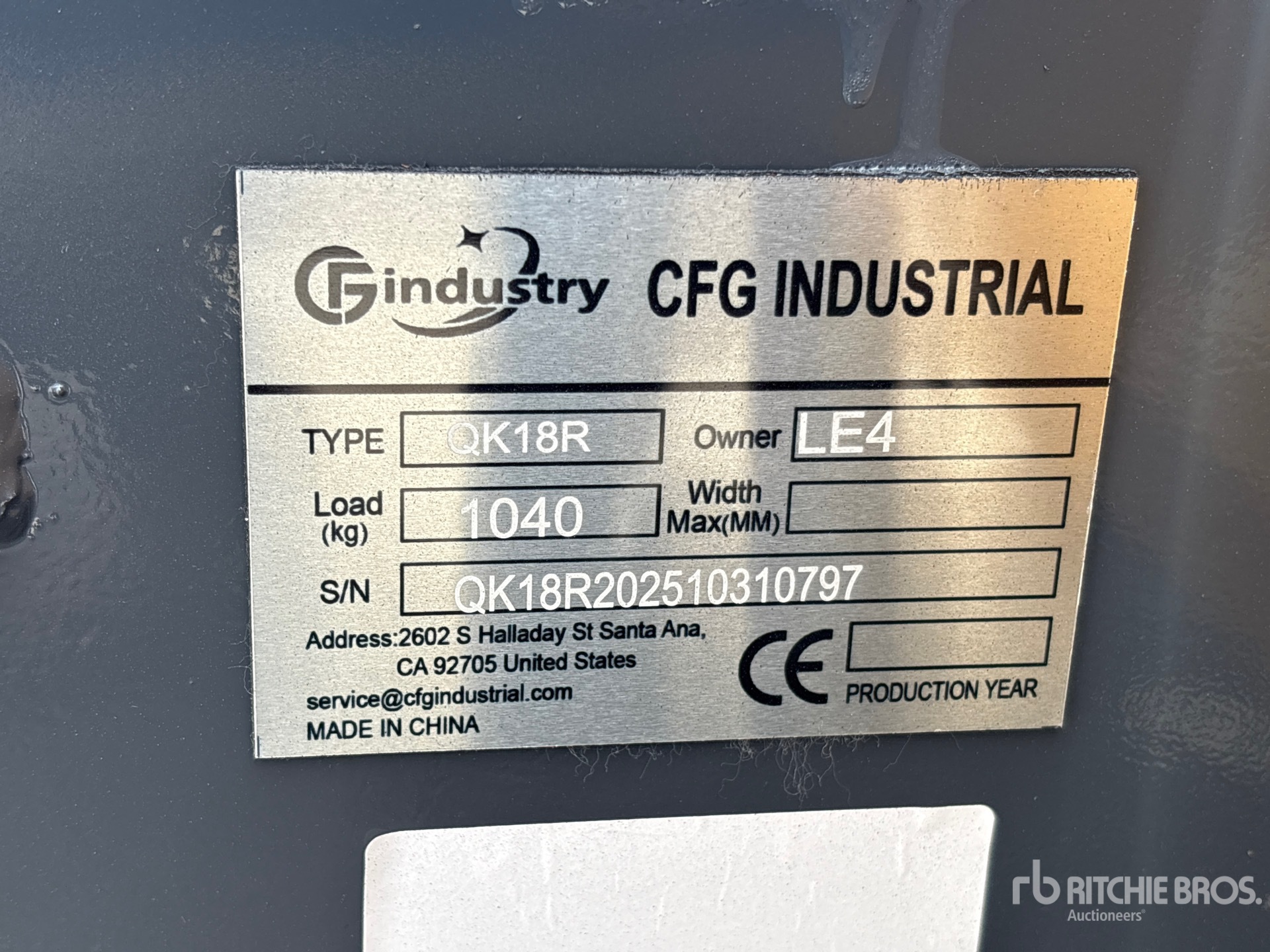 2025 CFG QK18R