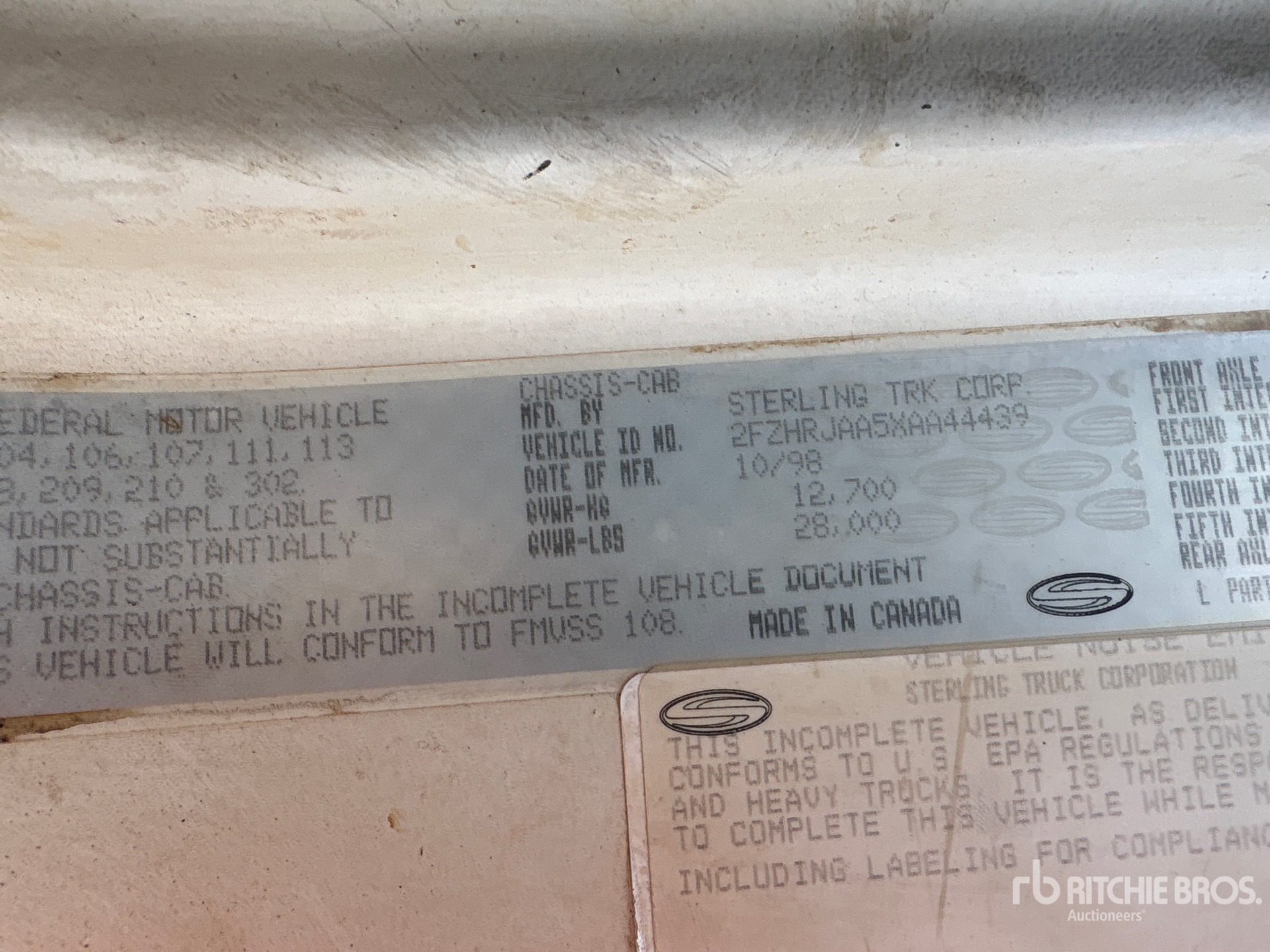 1999 Sterling L7501
