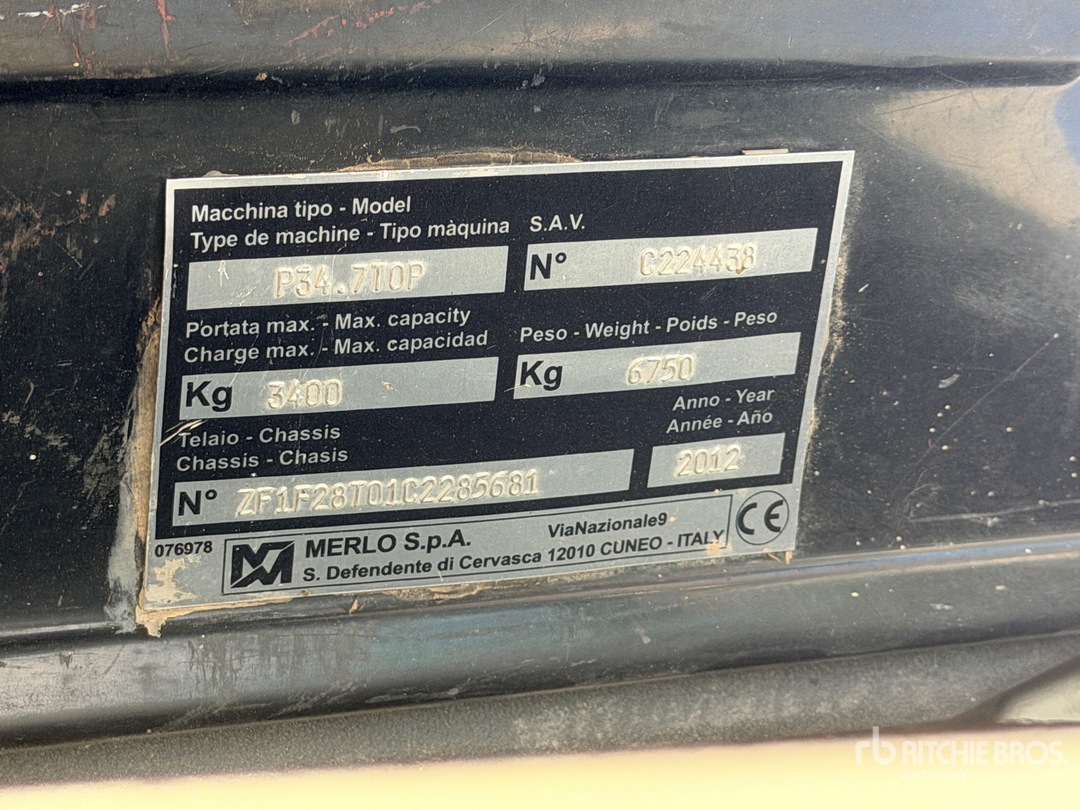 2012 Merlo P34.7 TOP