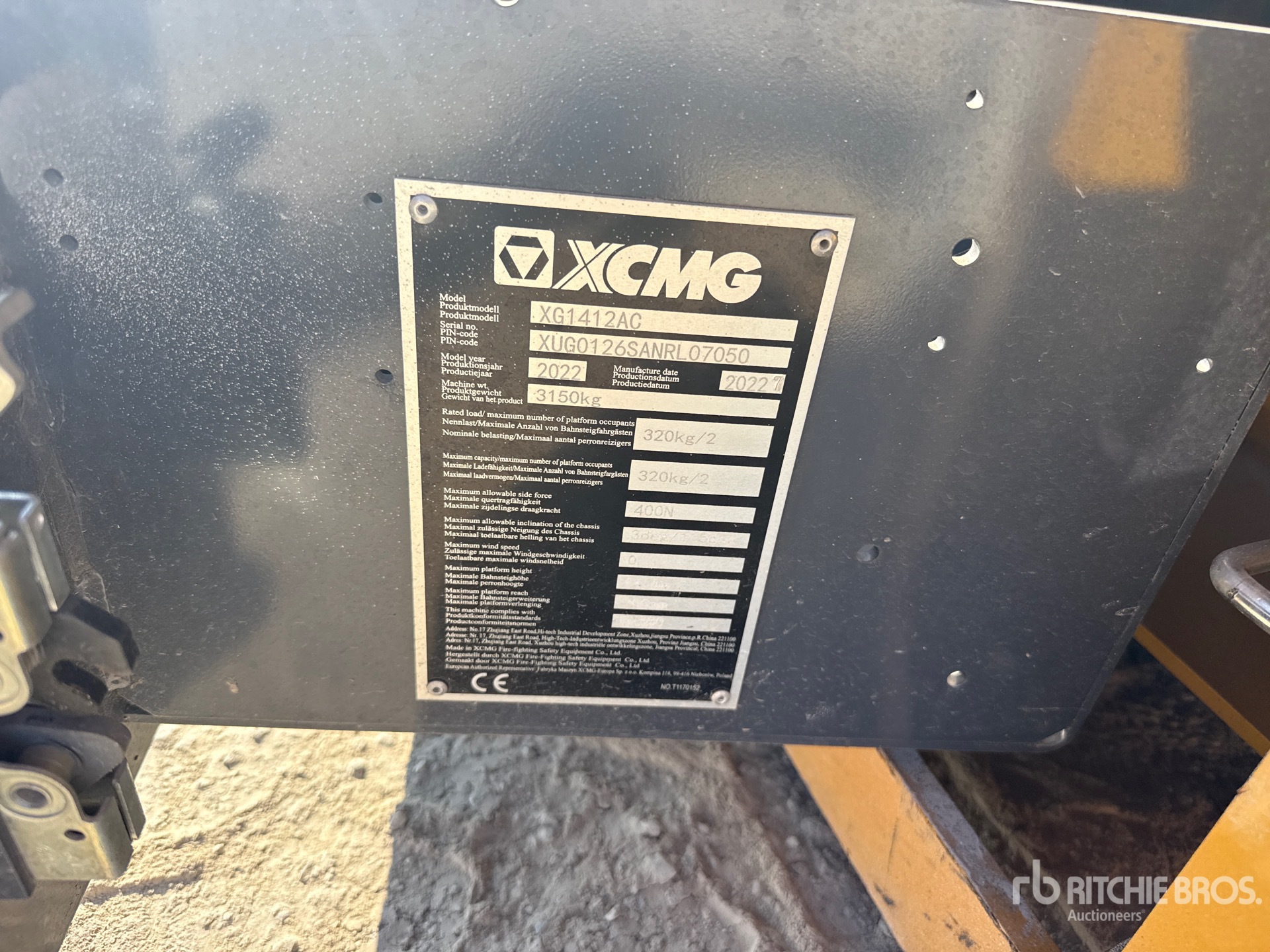 2022 XCMG XG1412AC