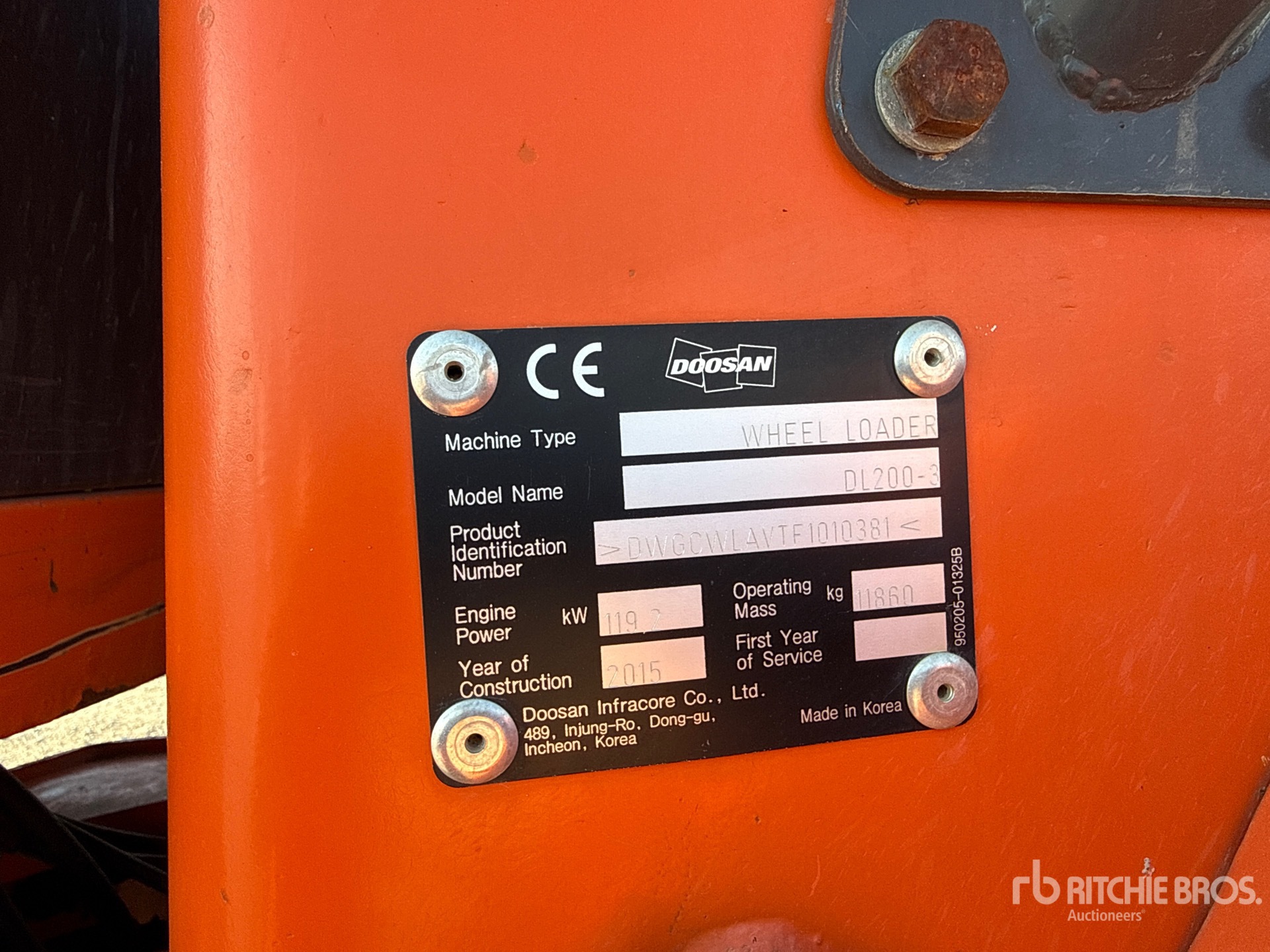 2015 Doosan DL200-3