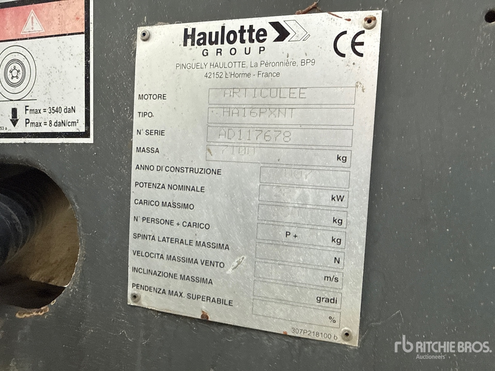 2007 Haulotte HA16PX