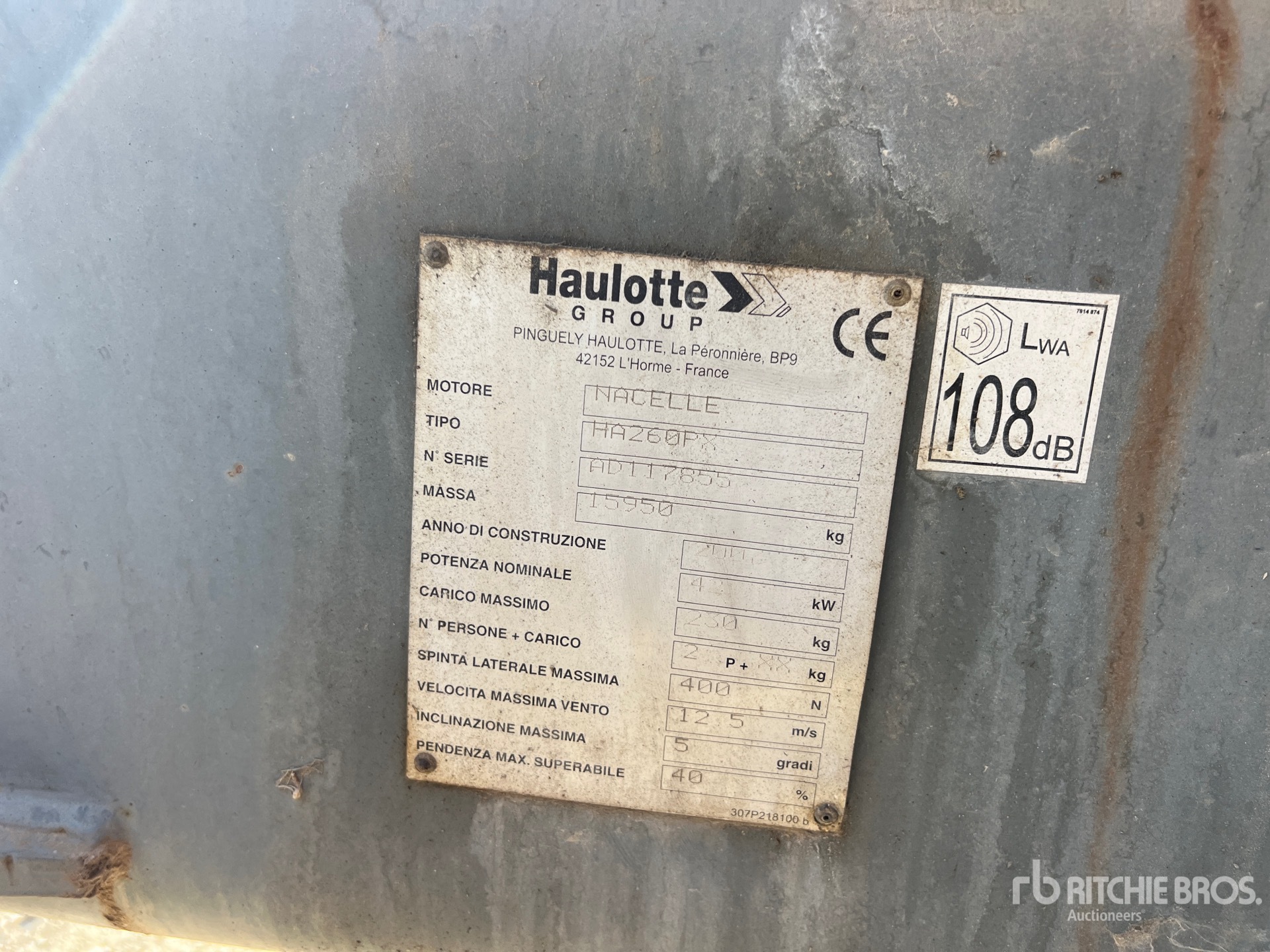 2007 Haulotte HA260PX
