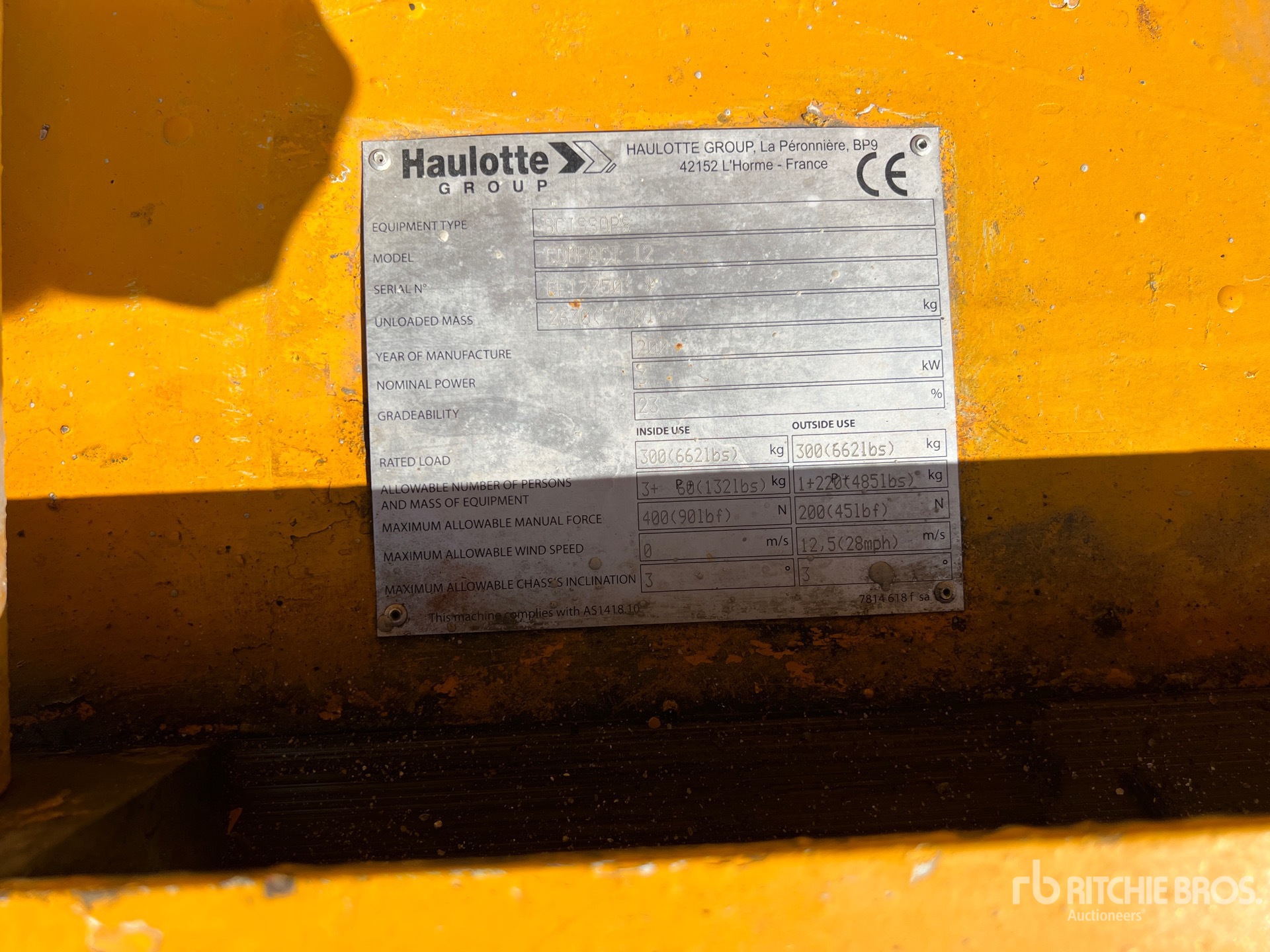 2007 Haulotte COMPACT12