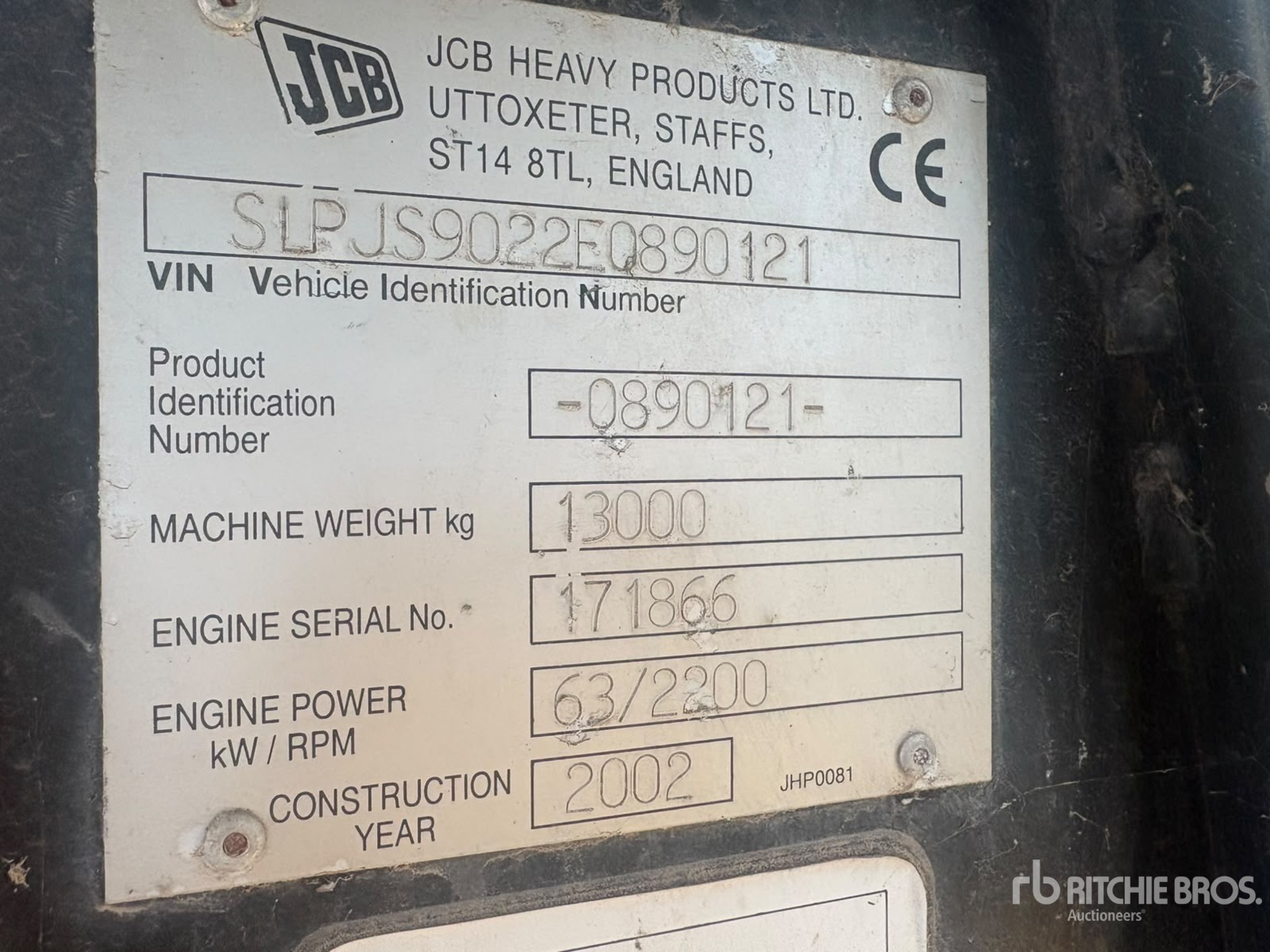 2002 JCB JS130