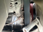Engine with A/C Compressor