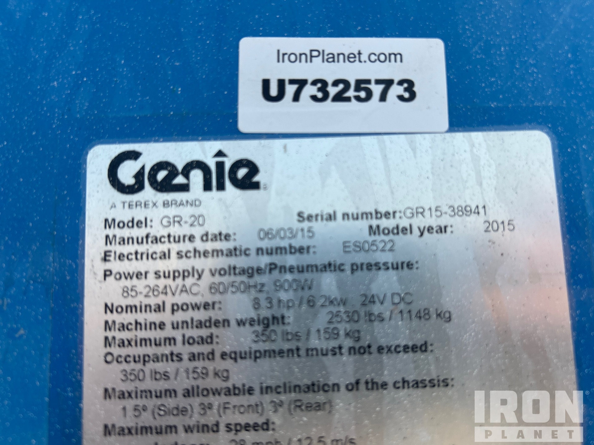 2015 Genie GR-20