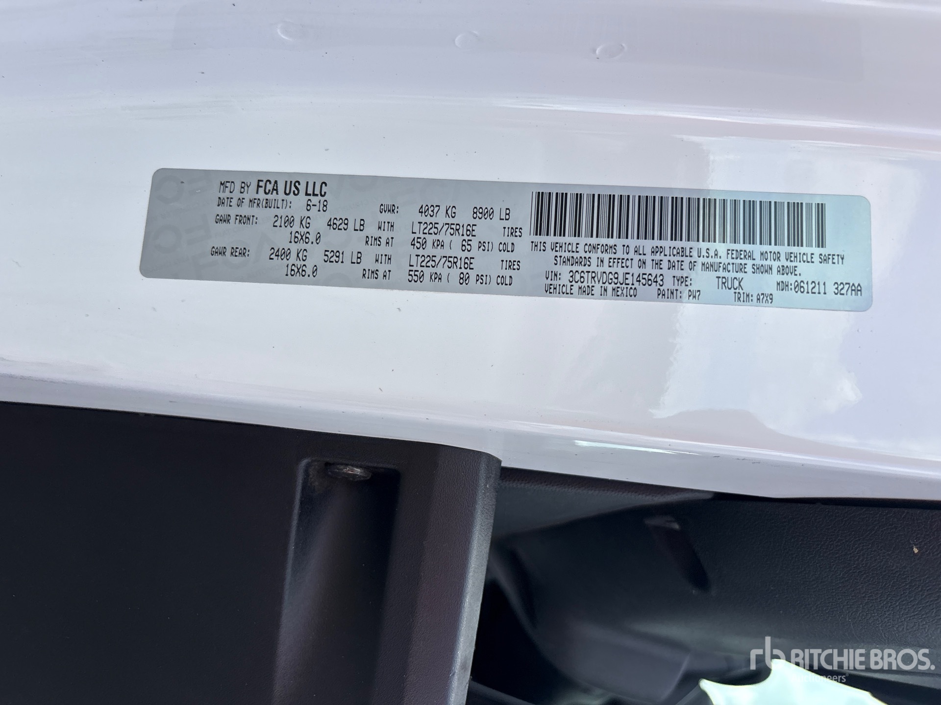 2018 Ram PROMASTER 2500