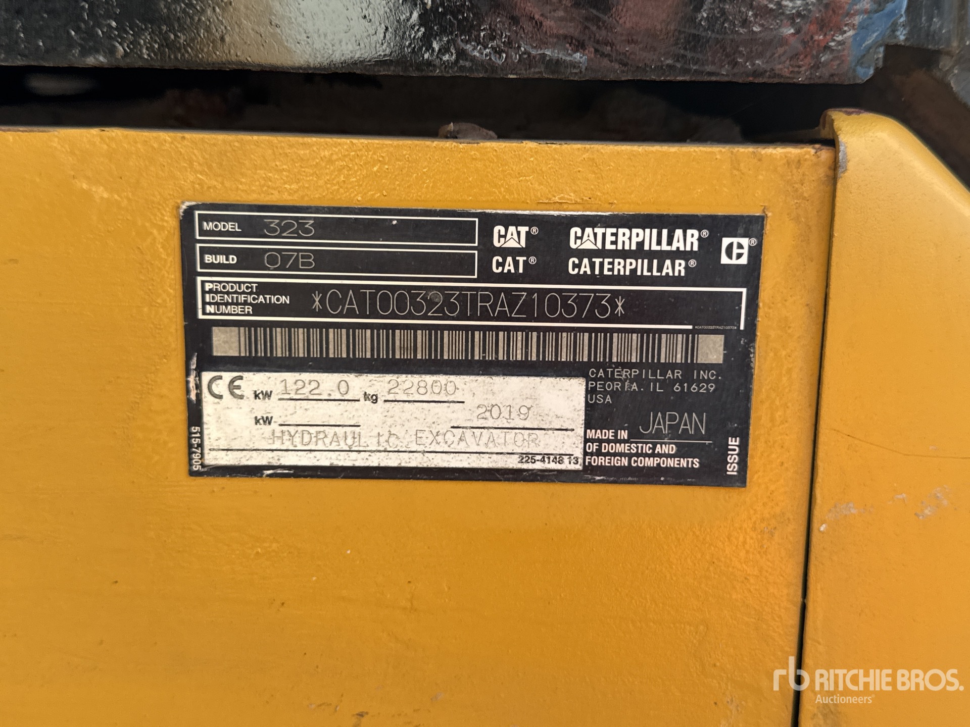 2019 Caterpillar 323