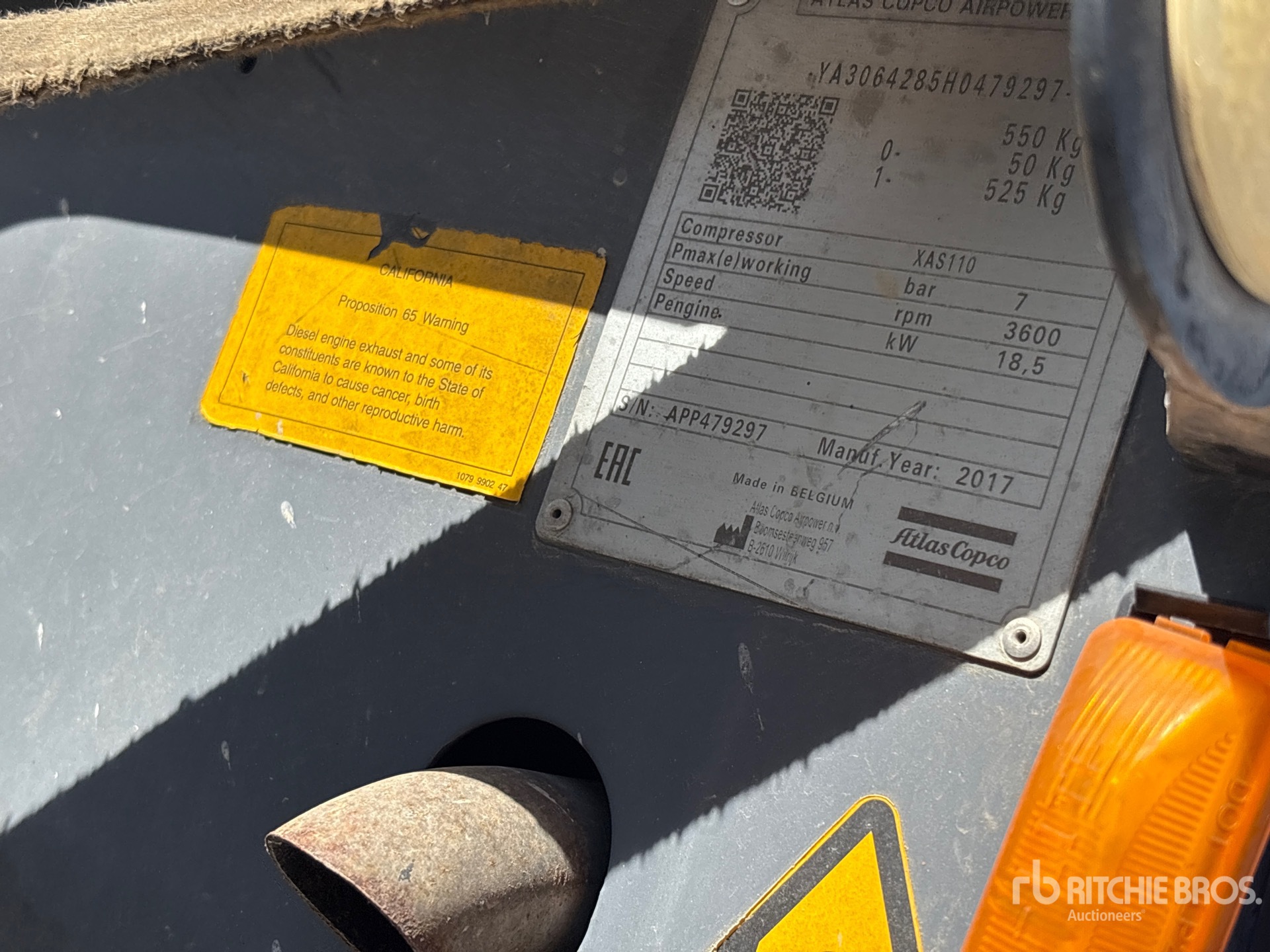 2017 Atlas Copco XAS110