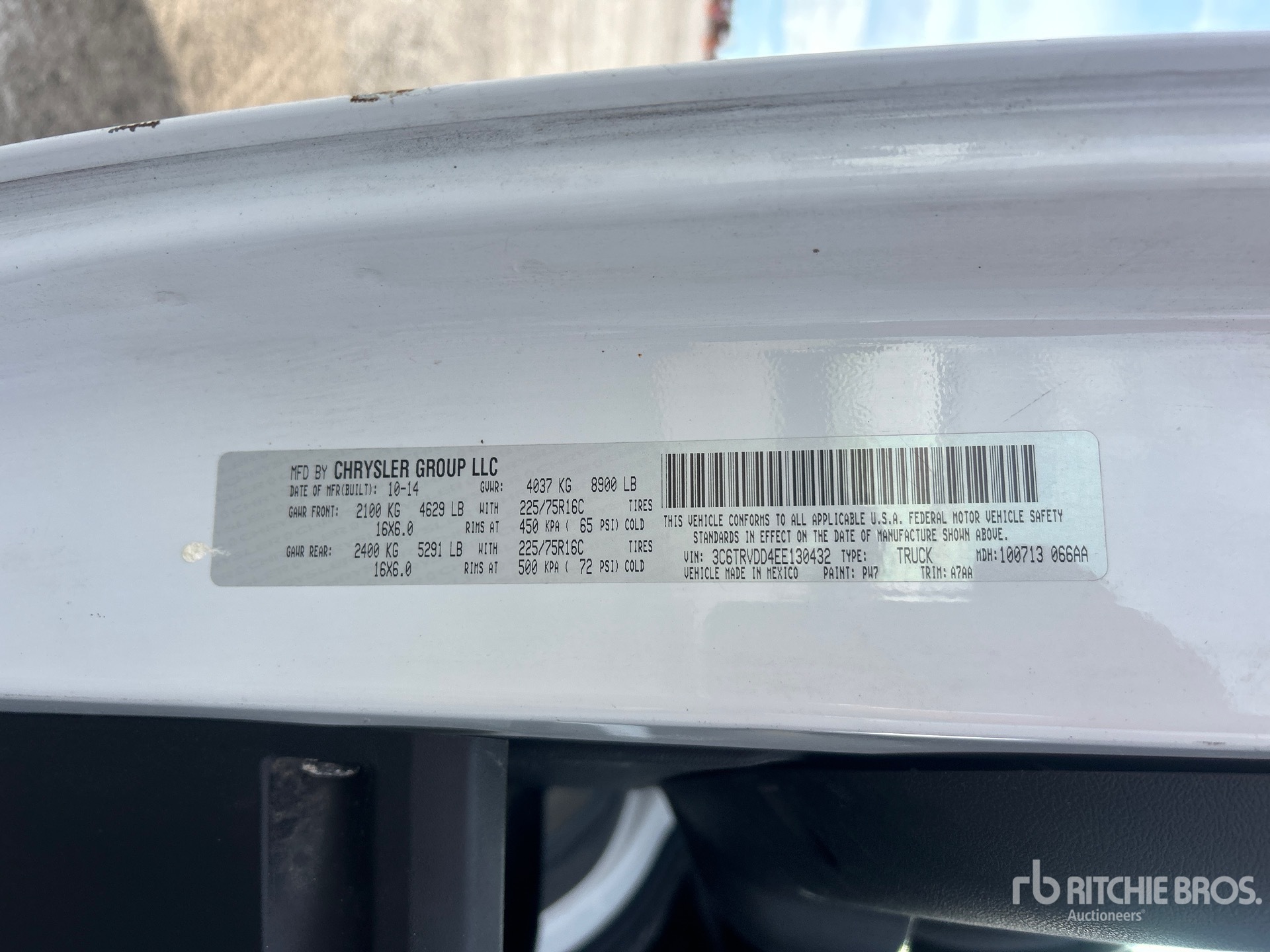 2014 Ram PROMASTER 2500