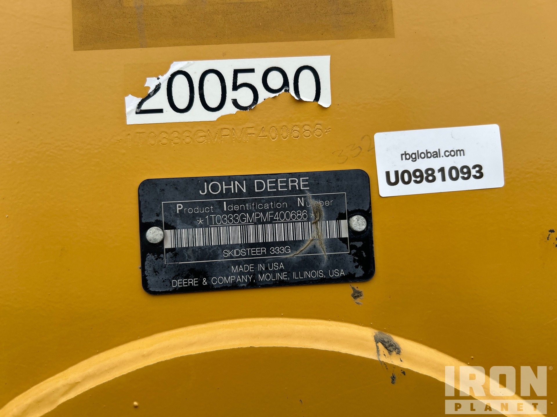 2021 John Deere 333G