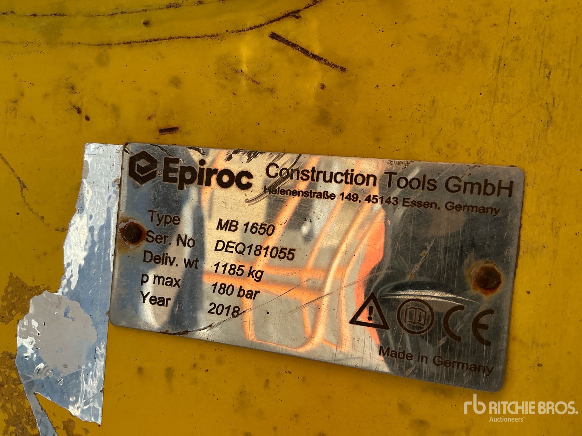 2018 Epiroc MB1650