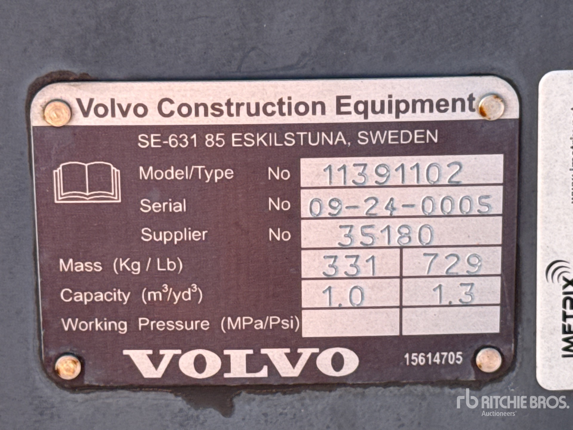 2024 Volvo L30BKT1.3Y