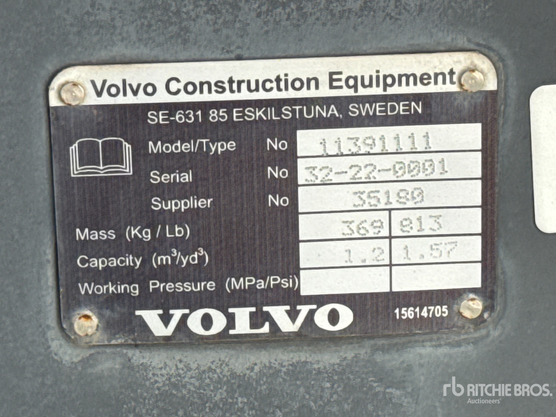 2022 Volvo L35BKT1.6Y