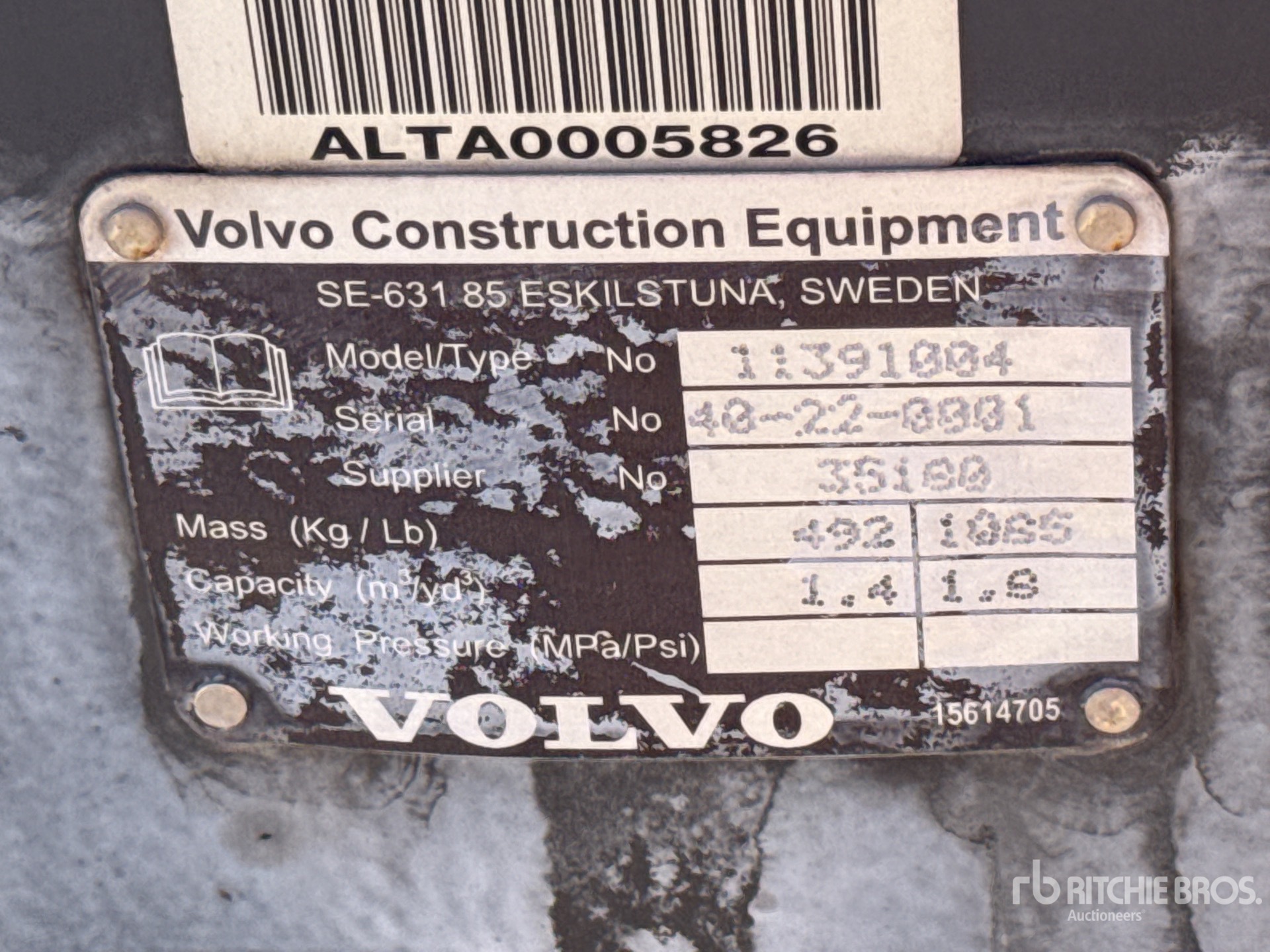 2022 Volvo L45BKT1.8Y