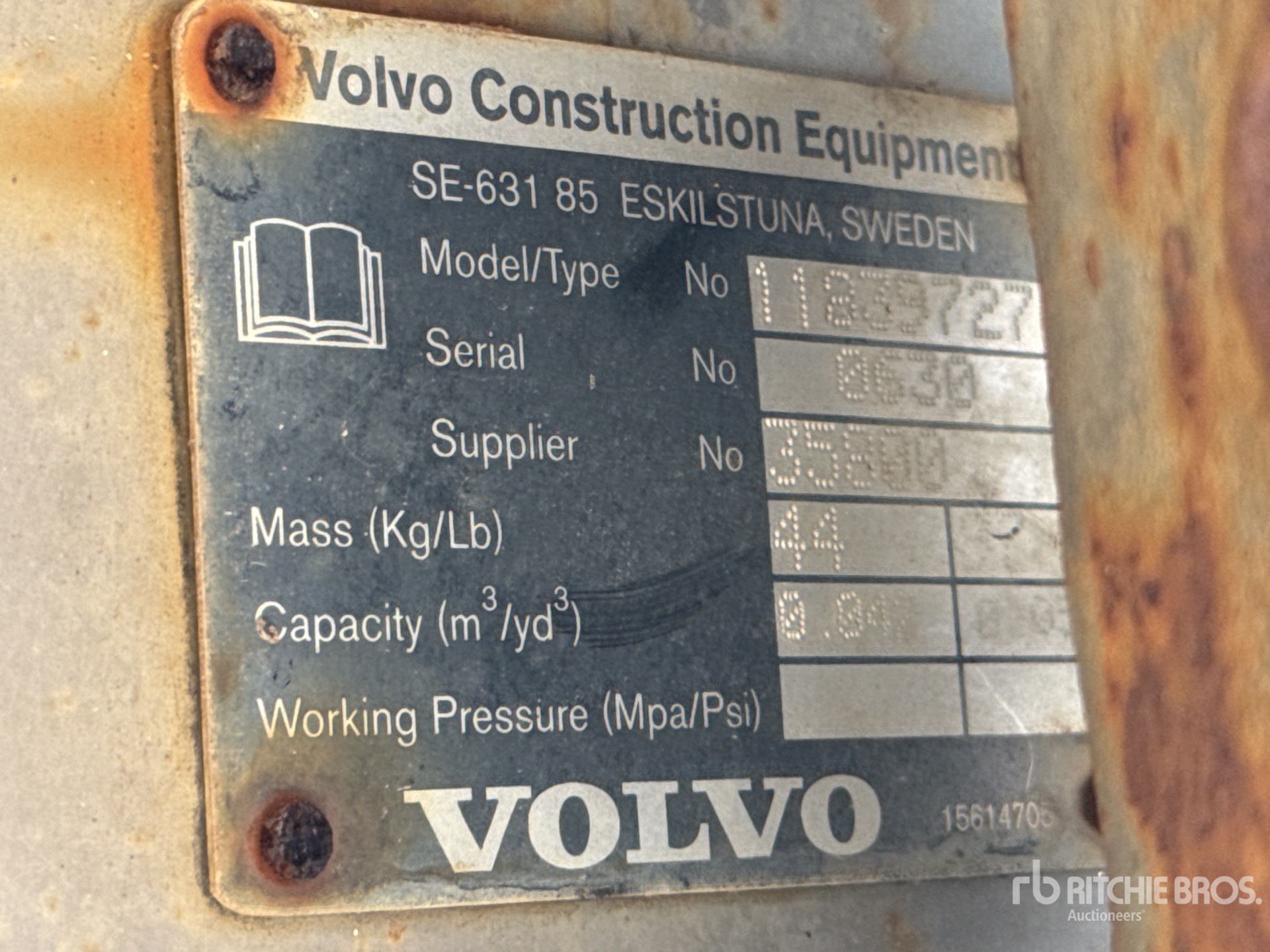 2016 Volvo EC25BKT12
