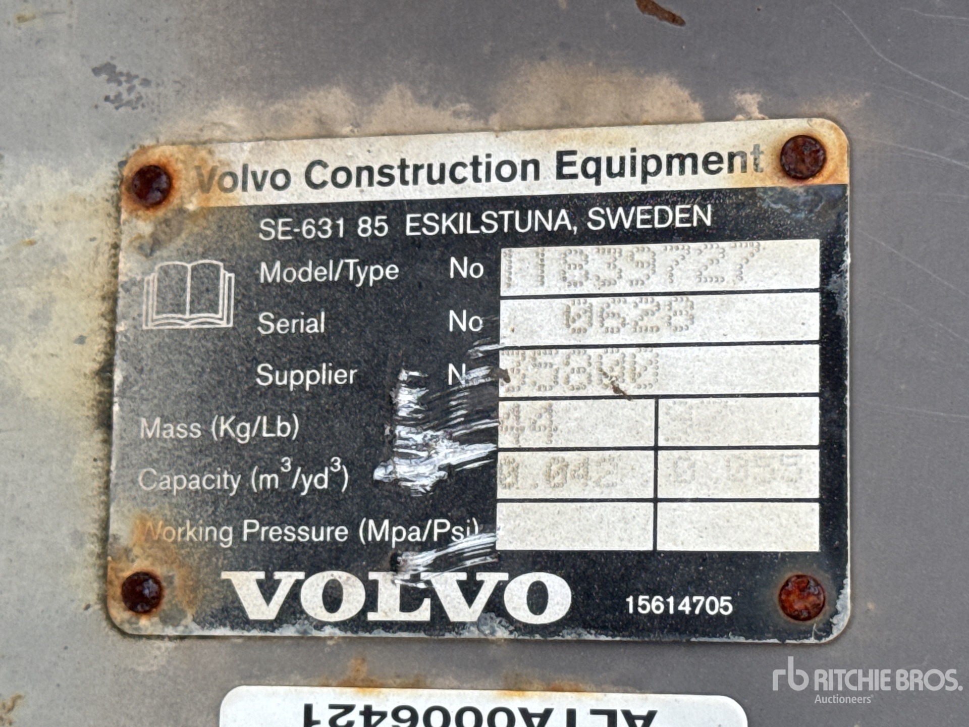 2016 Volvo EC25BKT12