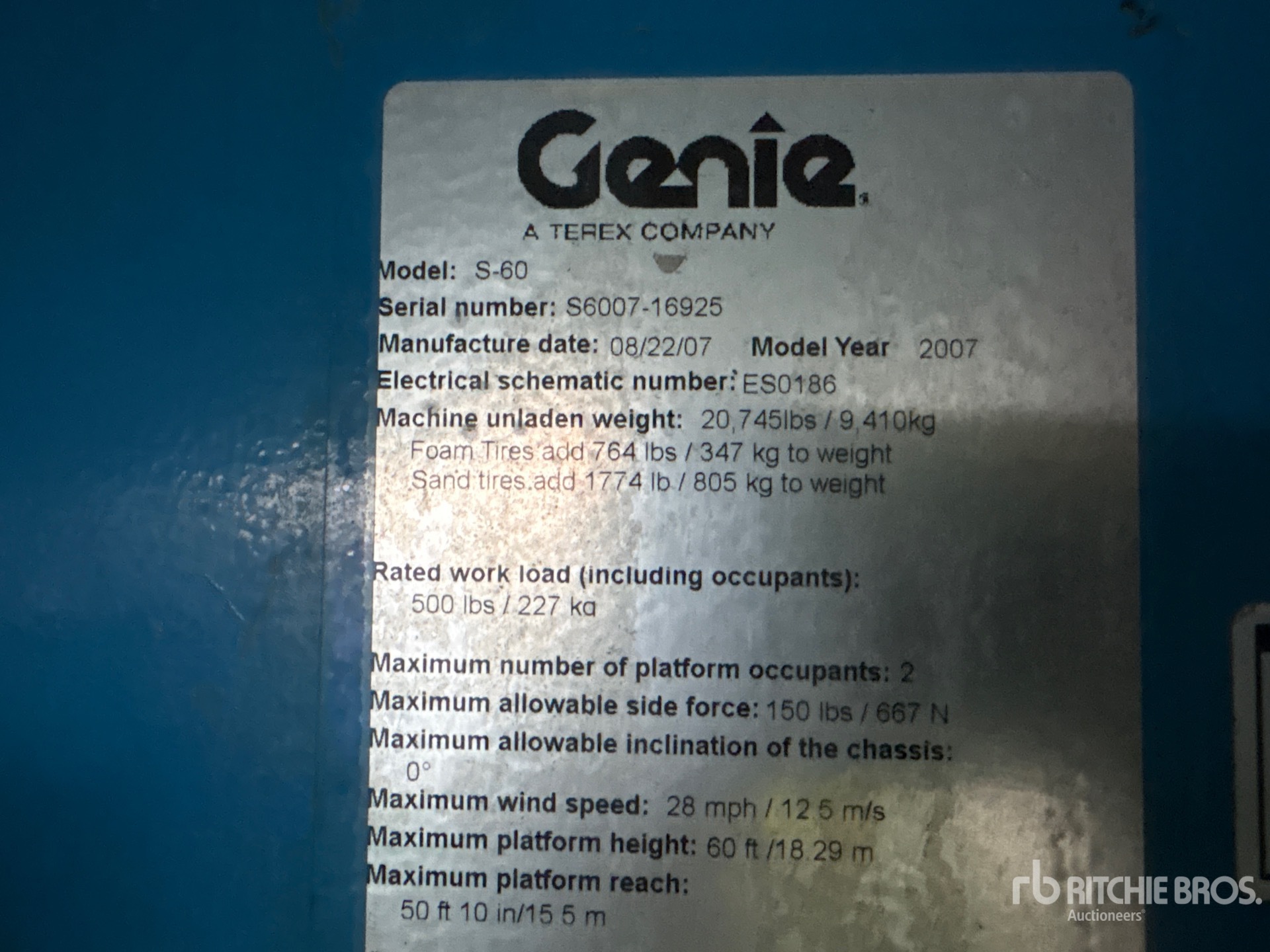 2007 Genie S-60