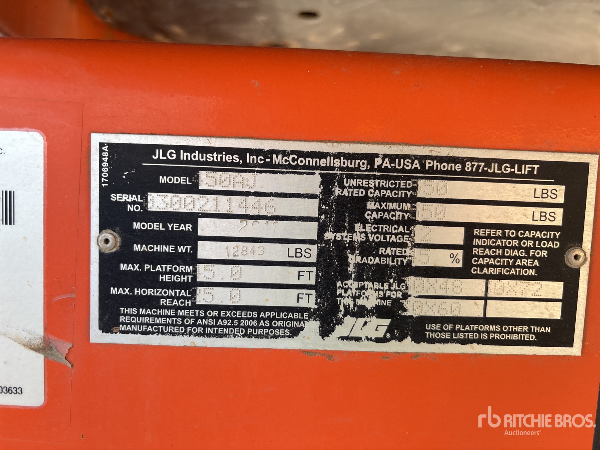 2015 JLG 450A3