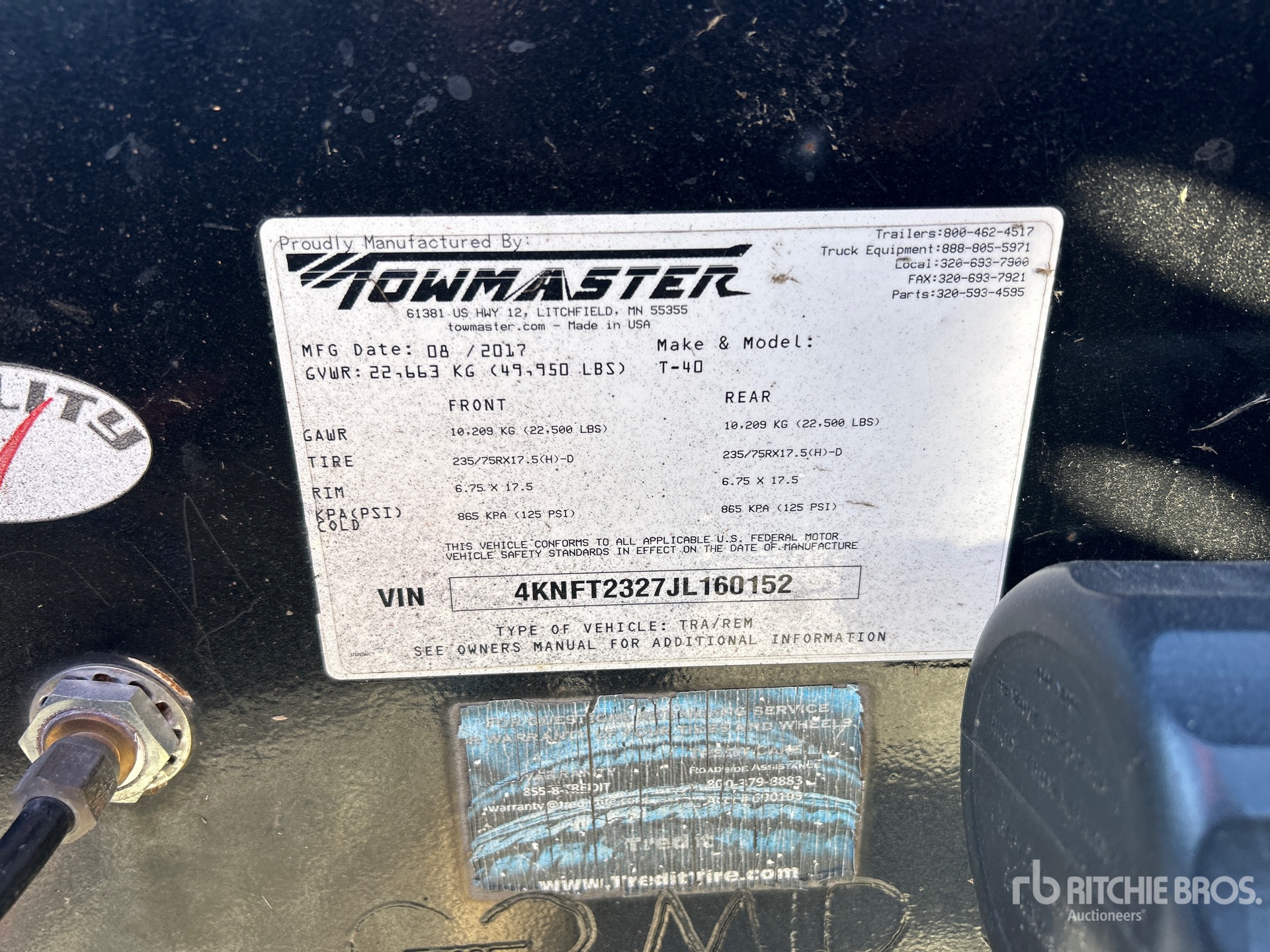 2018 Towmaster T-40