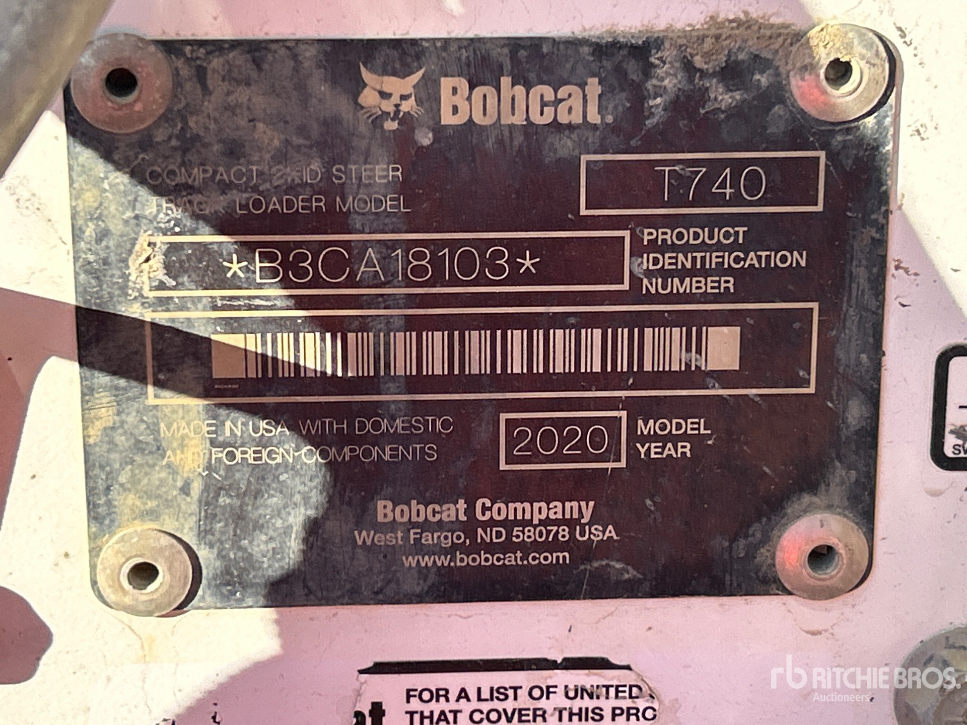 2020 Bobcat T740