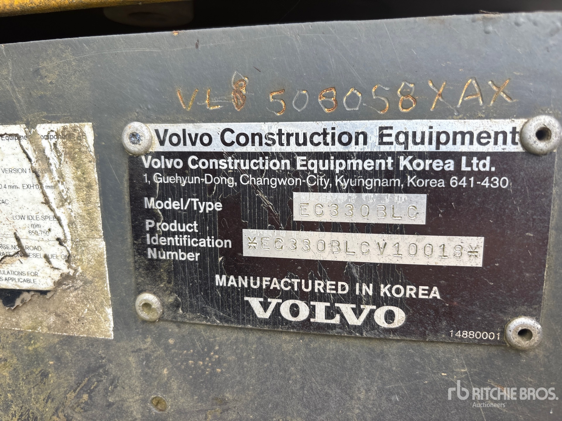 2002 Volvo EC330B LC