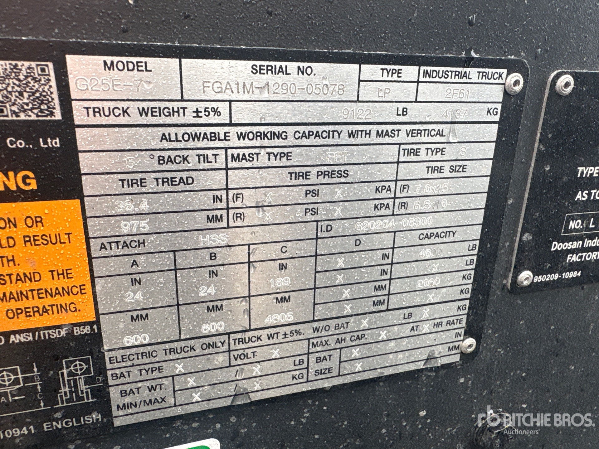 2023 Doosan G25E-7