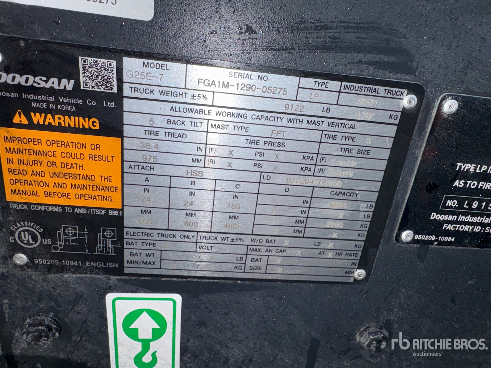 2023 Doosan G25E-7