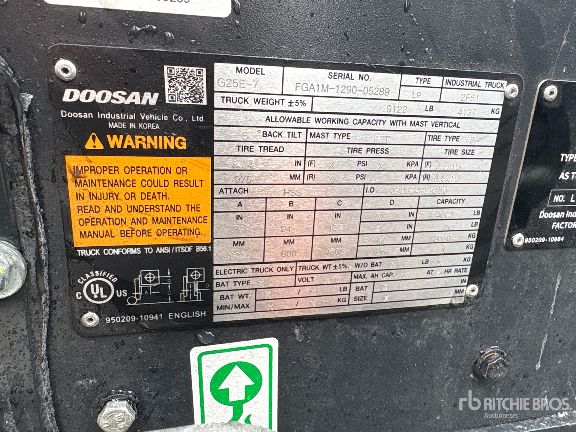2023 Doosan G25E-7