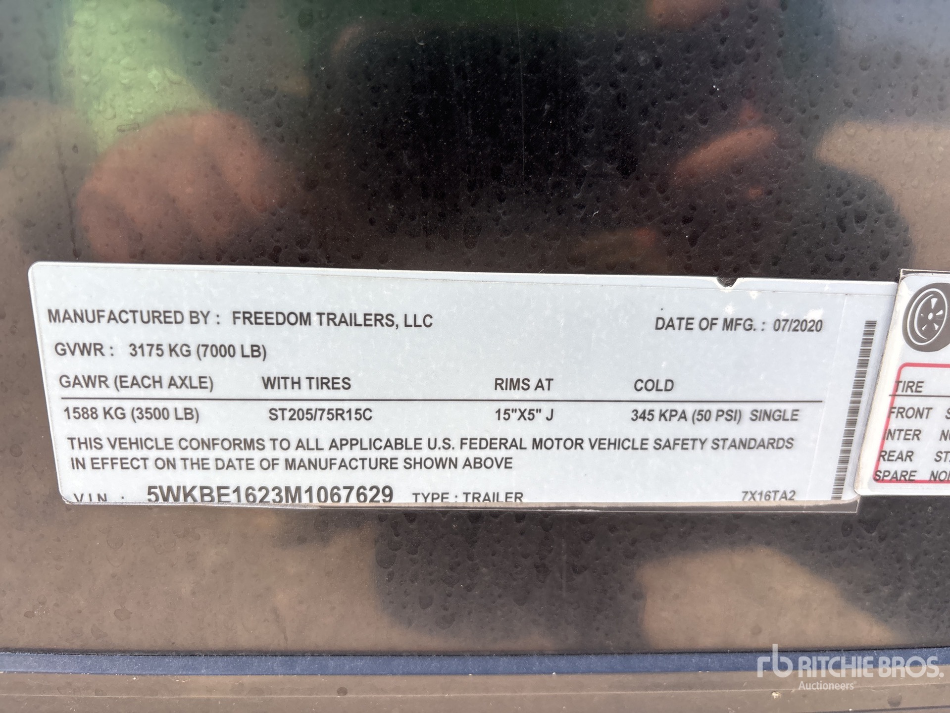 2021 Freedom Trailers 16 ft T/A