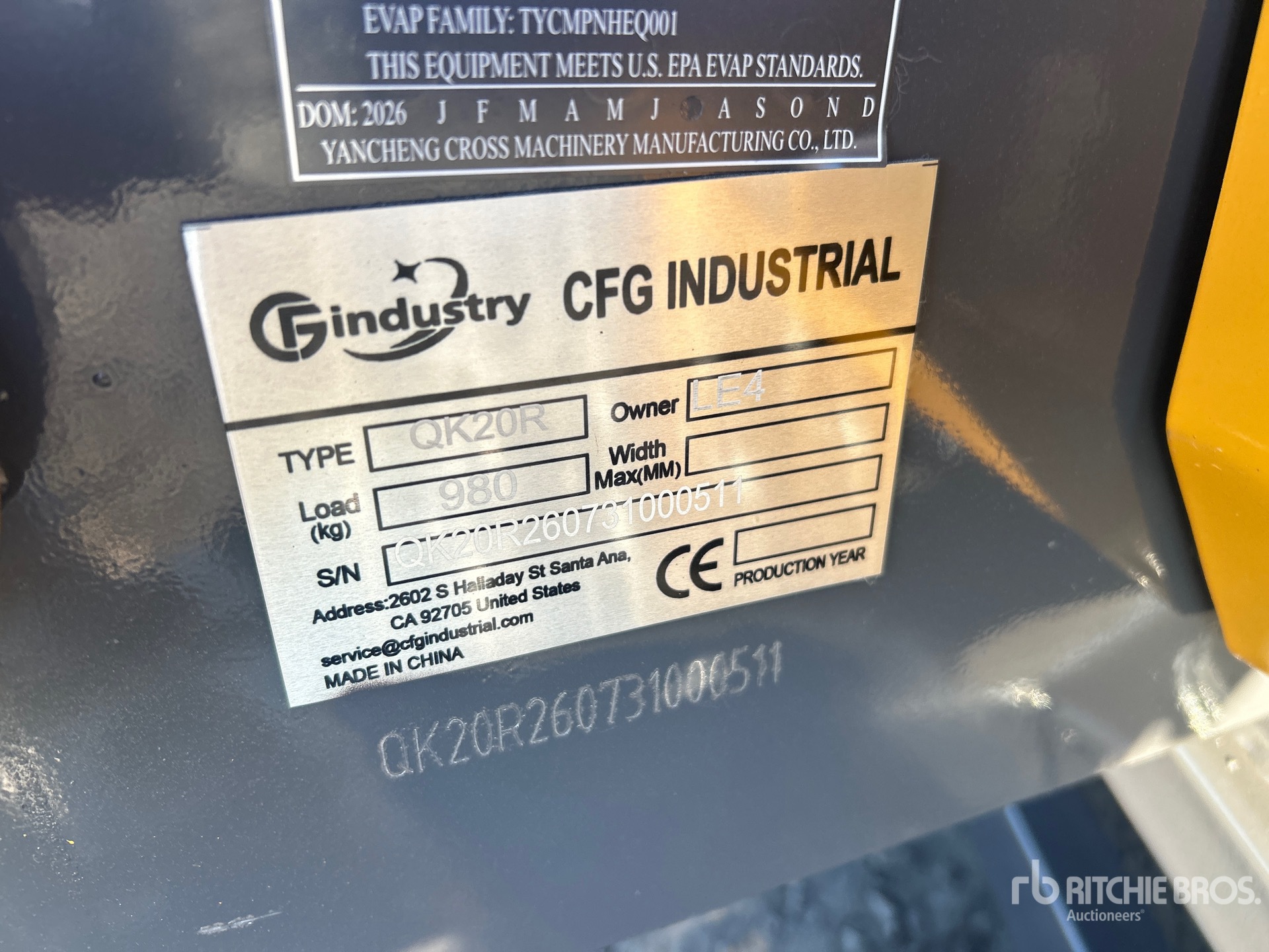 2026 CFG QK20R