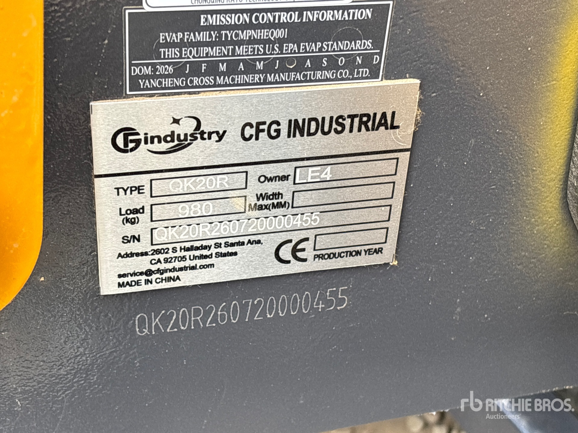 2026 CFG QK20R