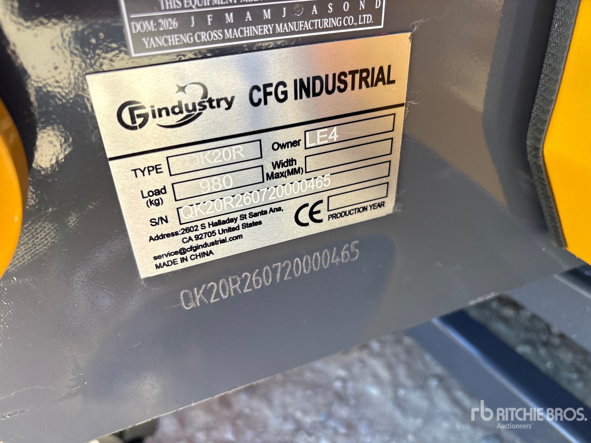 2026 CFG QK20R