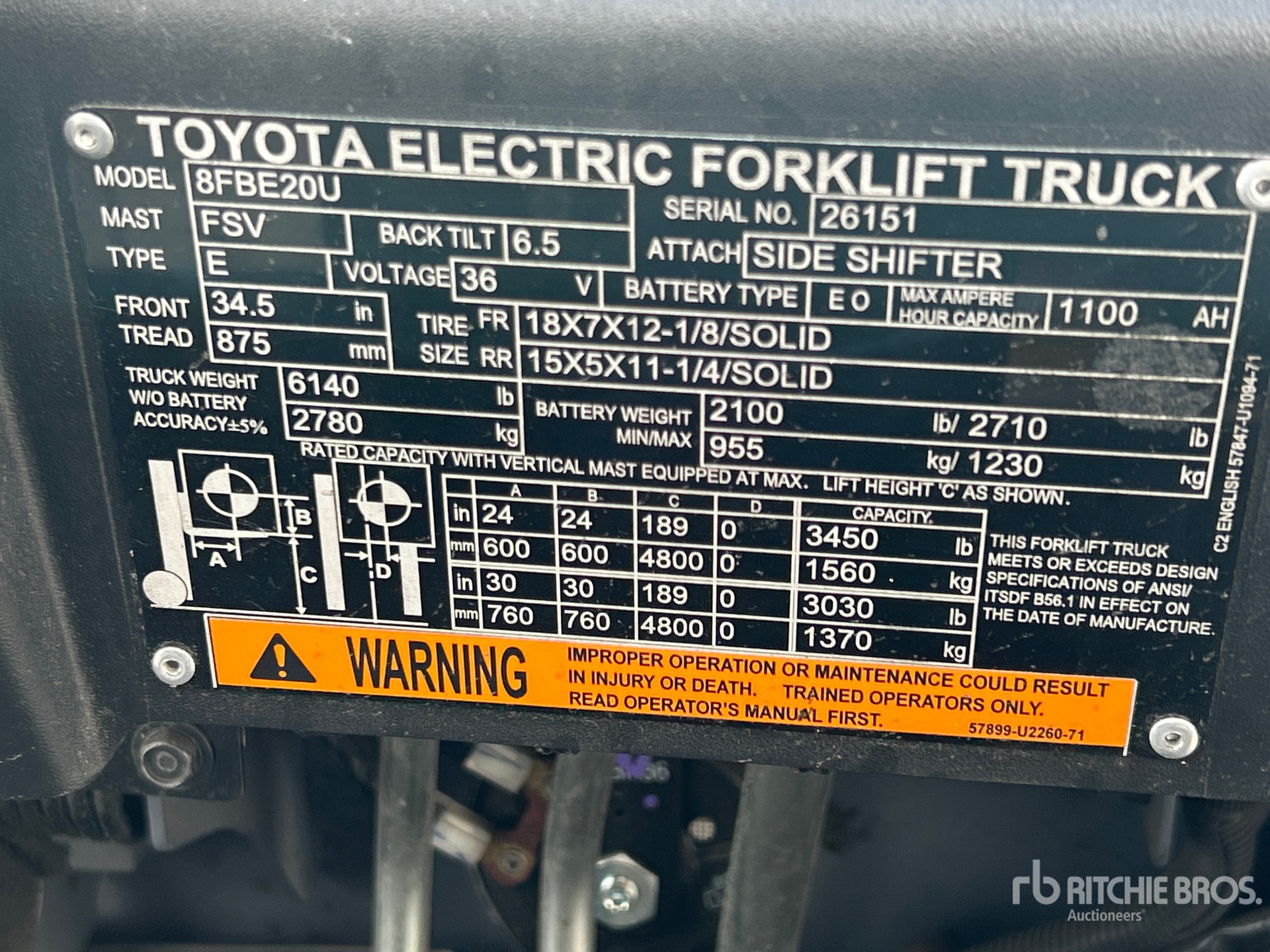 Toyota 8FBE20U
