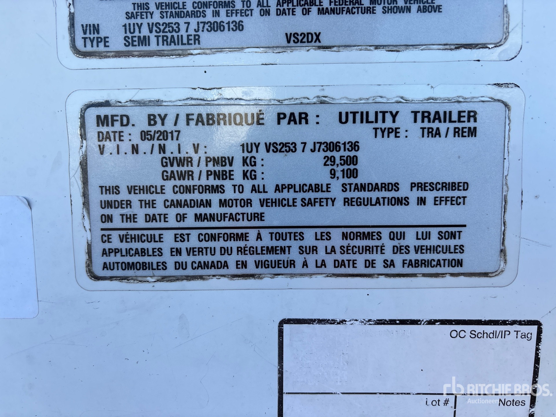 2018 Utility VS2RA