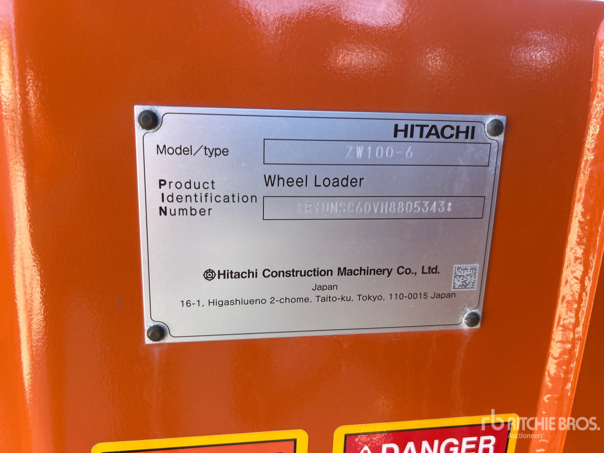 2022 Hitachi ZW100-6
