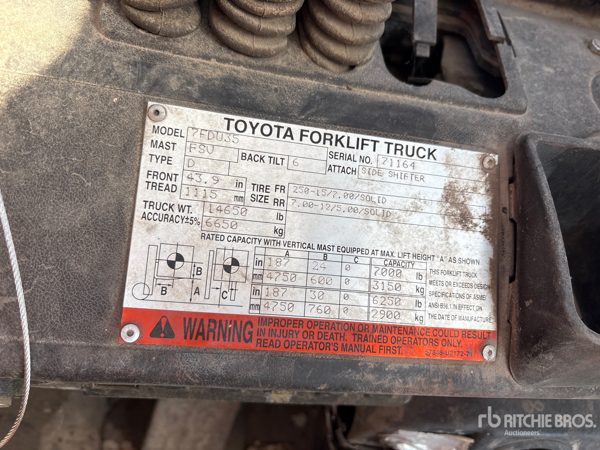 2007 Toyota 7FDU35