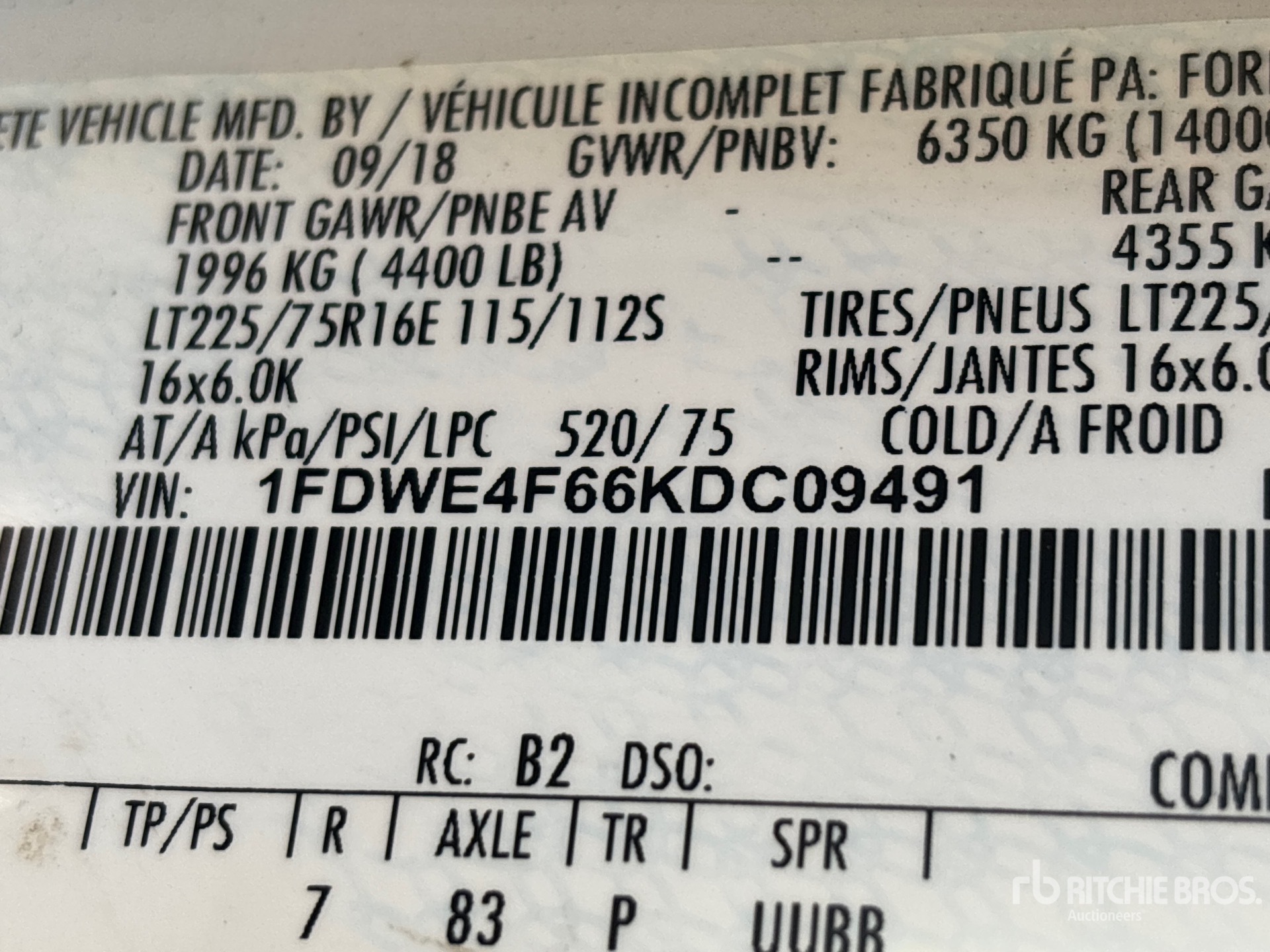 2019 Ford E-450