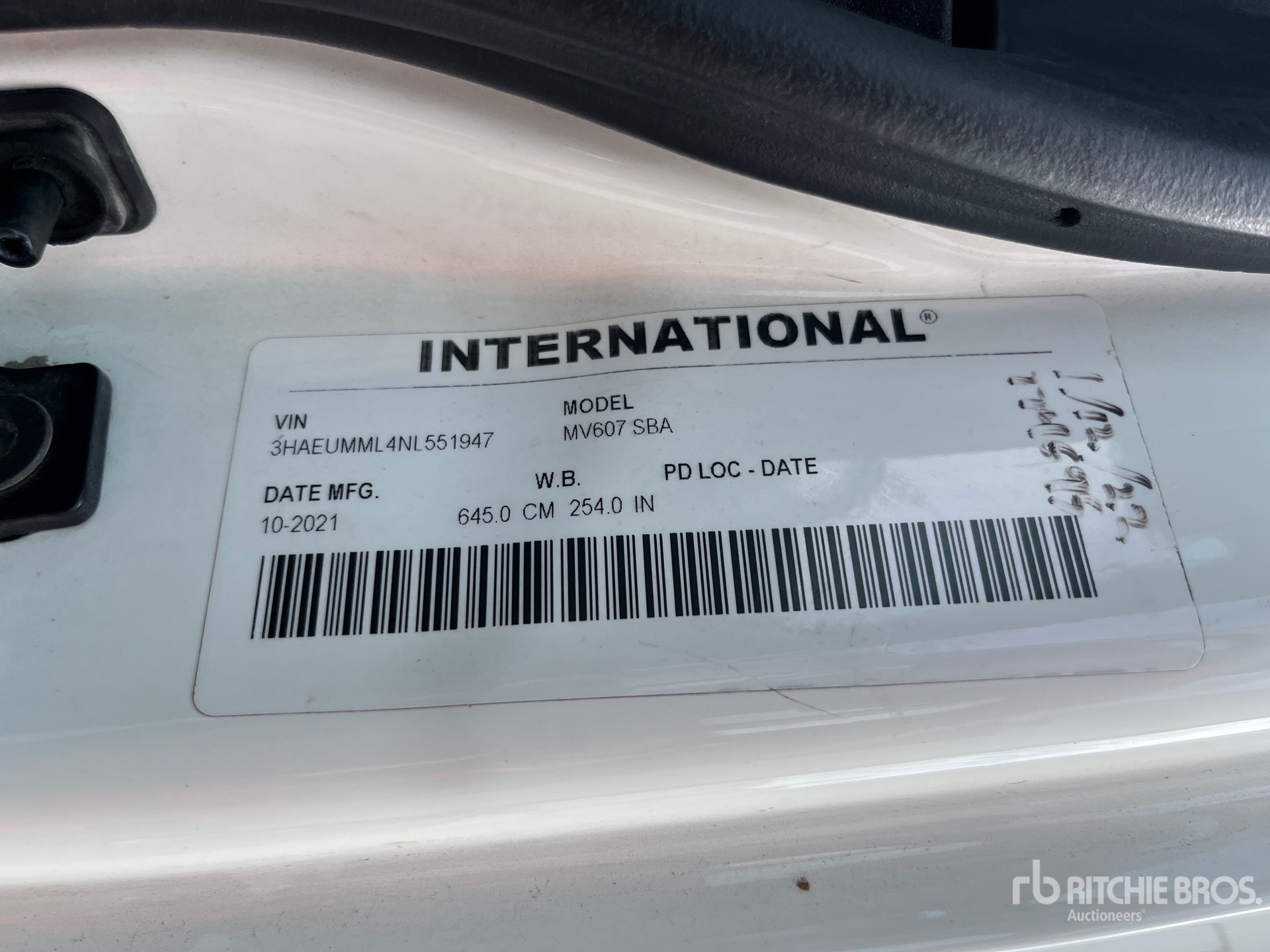 2022 International MV607 SBA