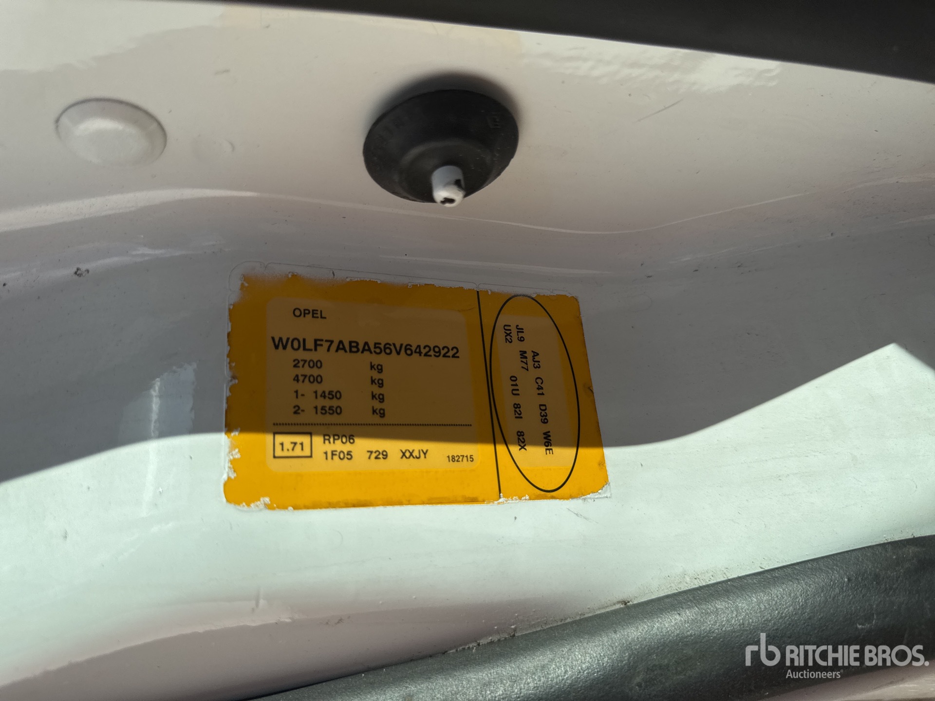 2006 Opel VIVARO DCI 100
