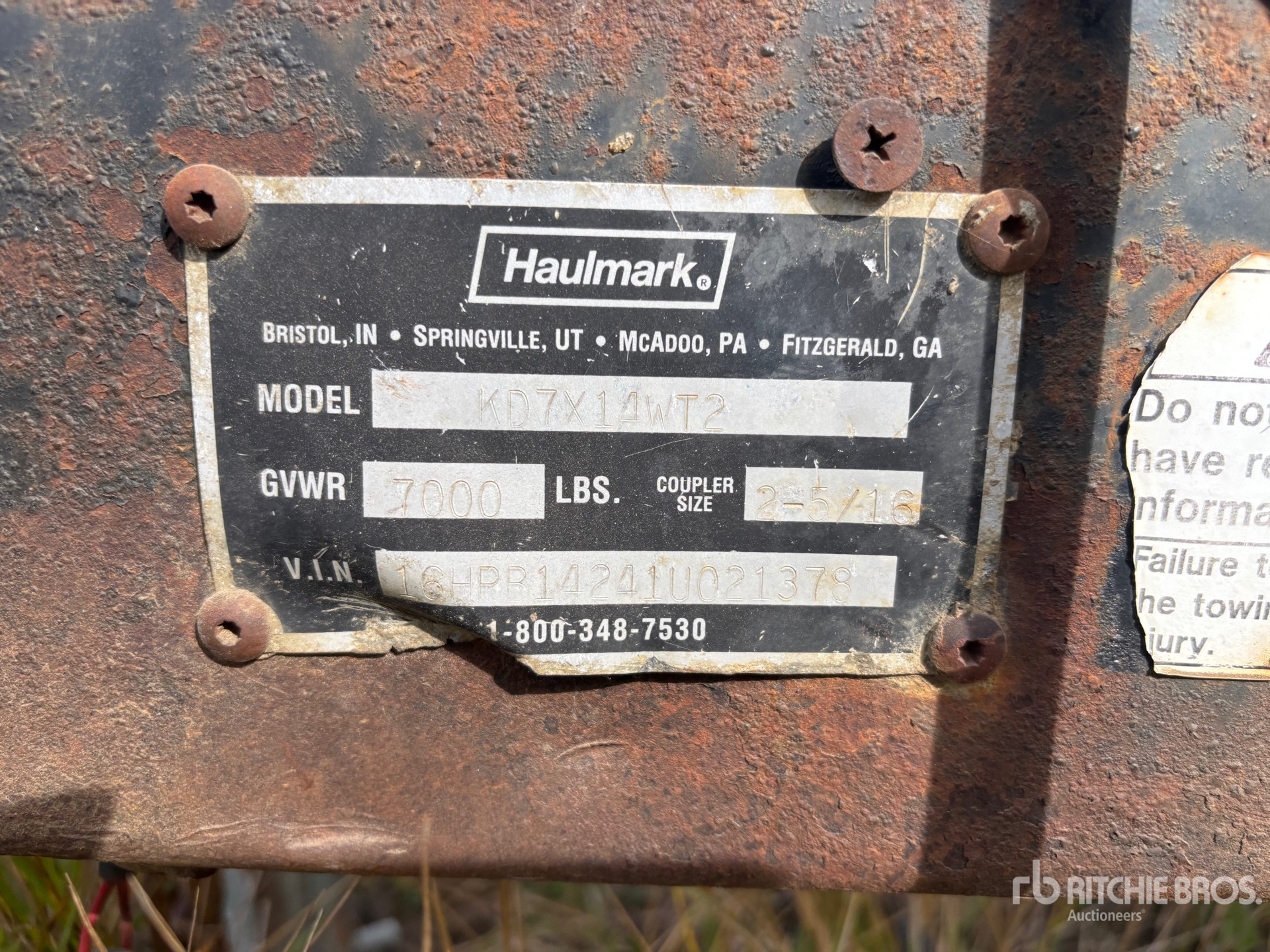 2001 Haulmark Thaw Trailer