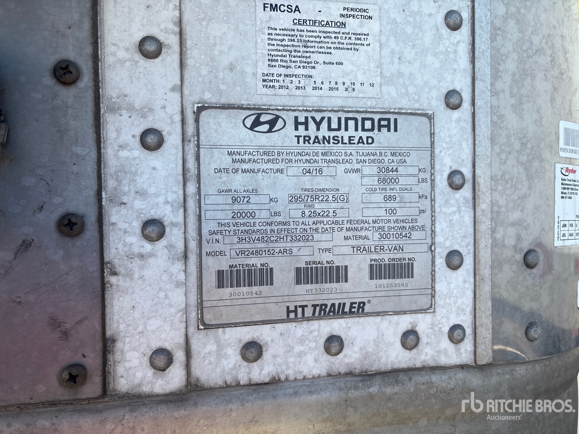 2017 Hyundai VR2480152-ARS