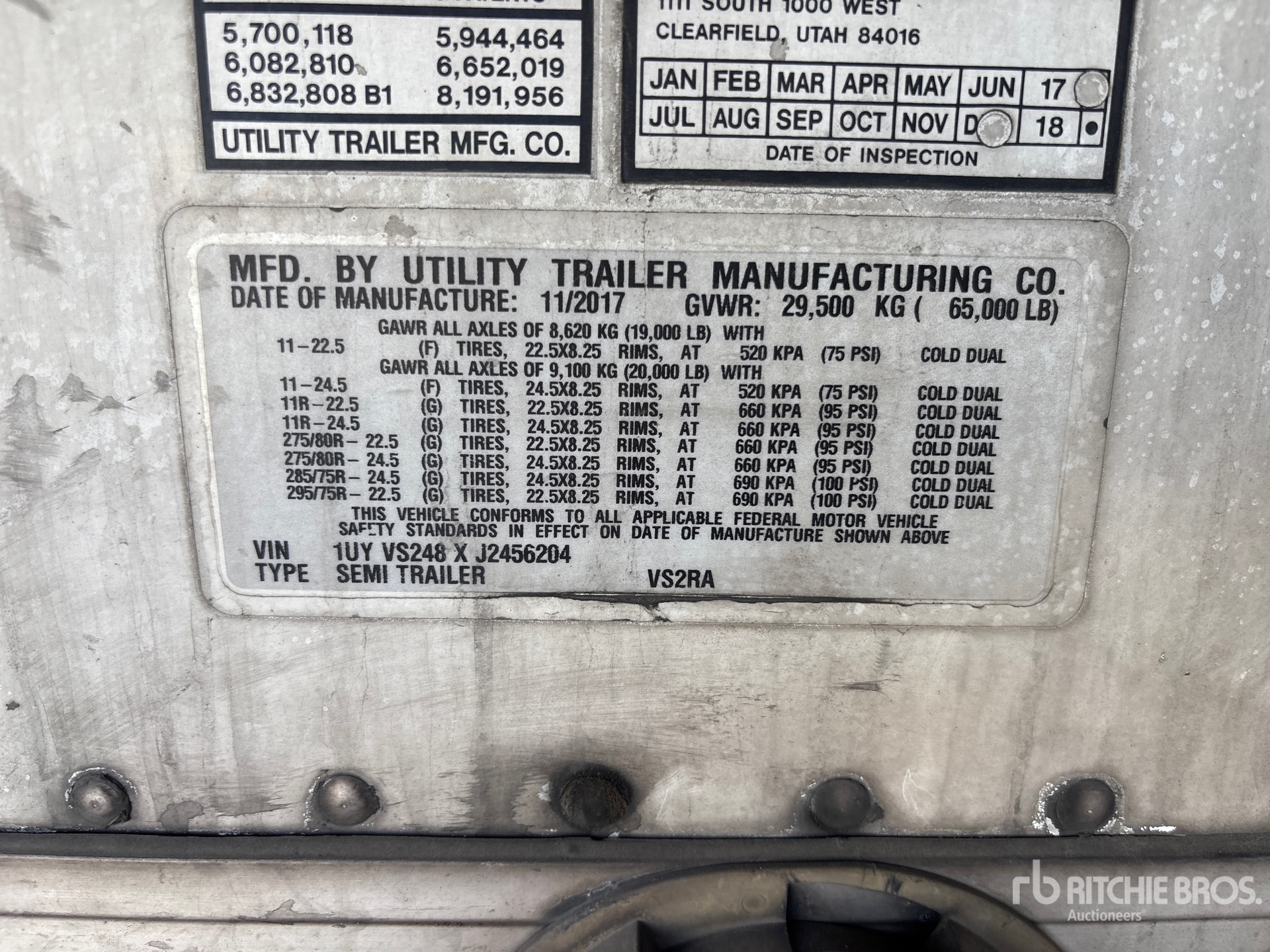2018 Utility VS2RA