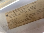 General Appearance with Frame Stamp Serial Number/VIN Photo