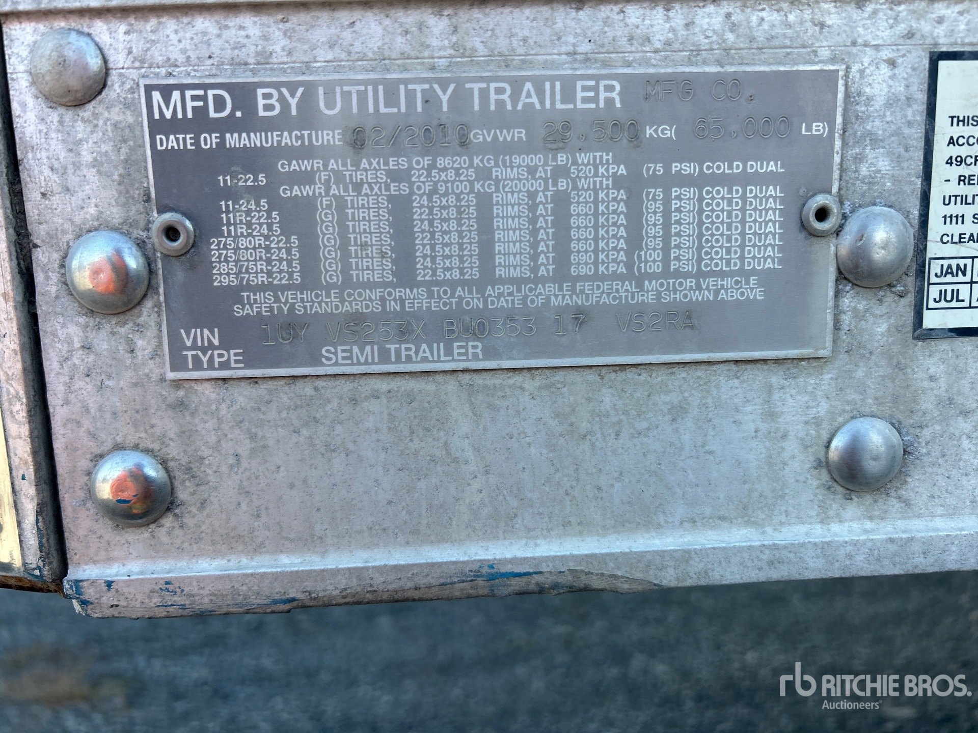 2011 Utility VS2RA