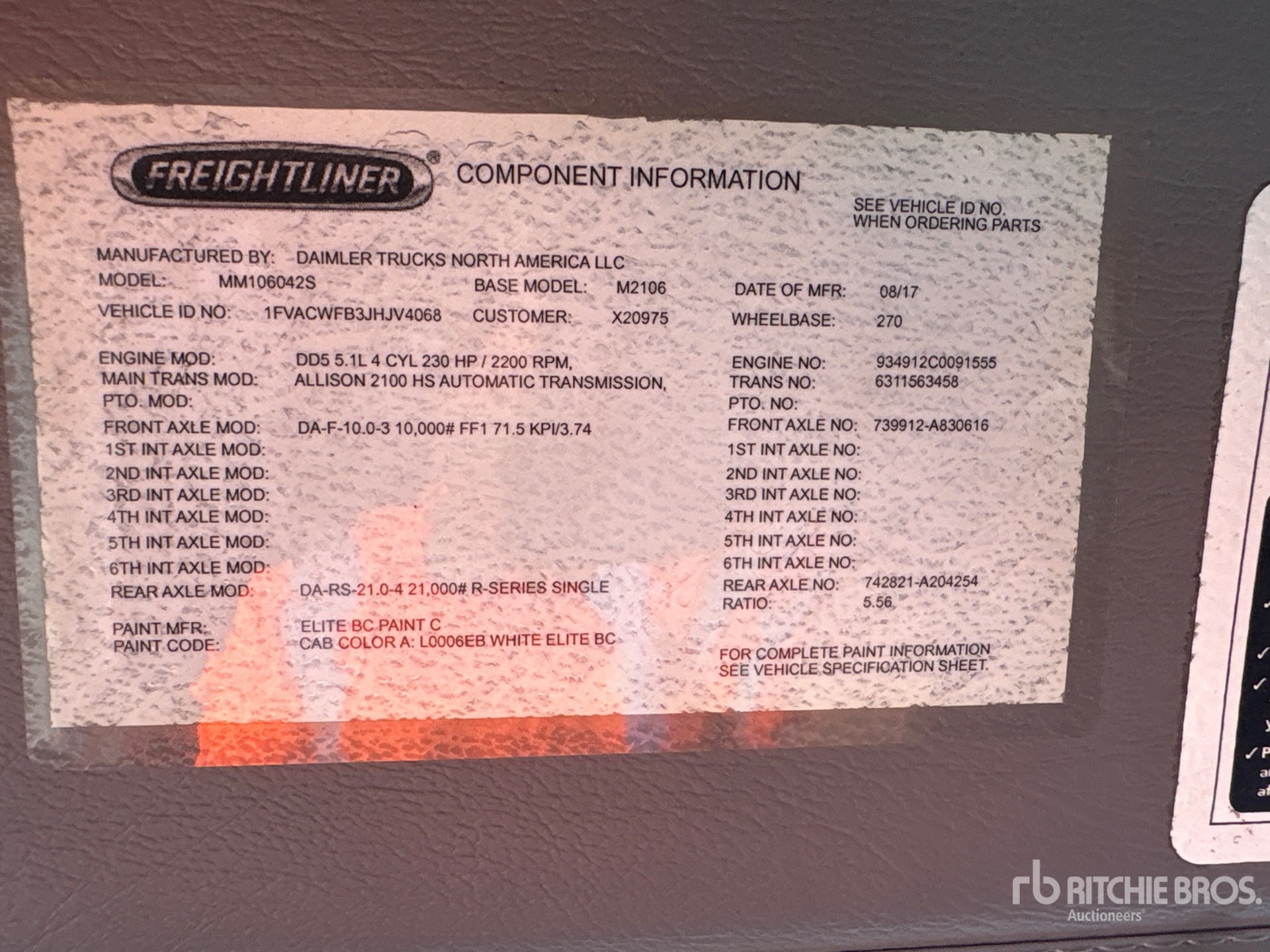 2018 Freightliner M2 106