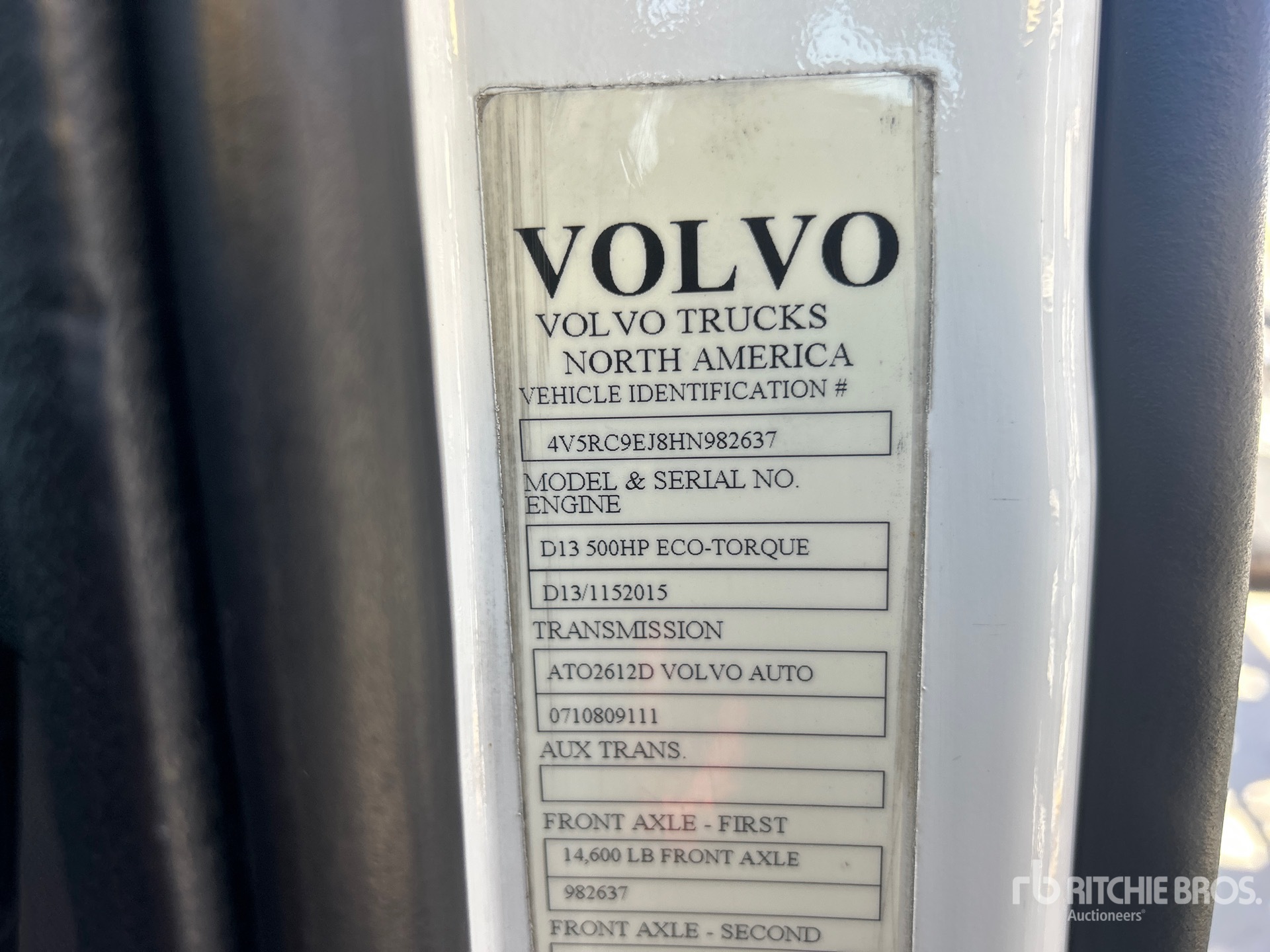 2017 Volvo VAH